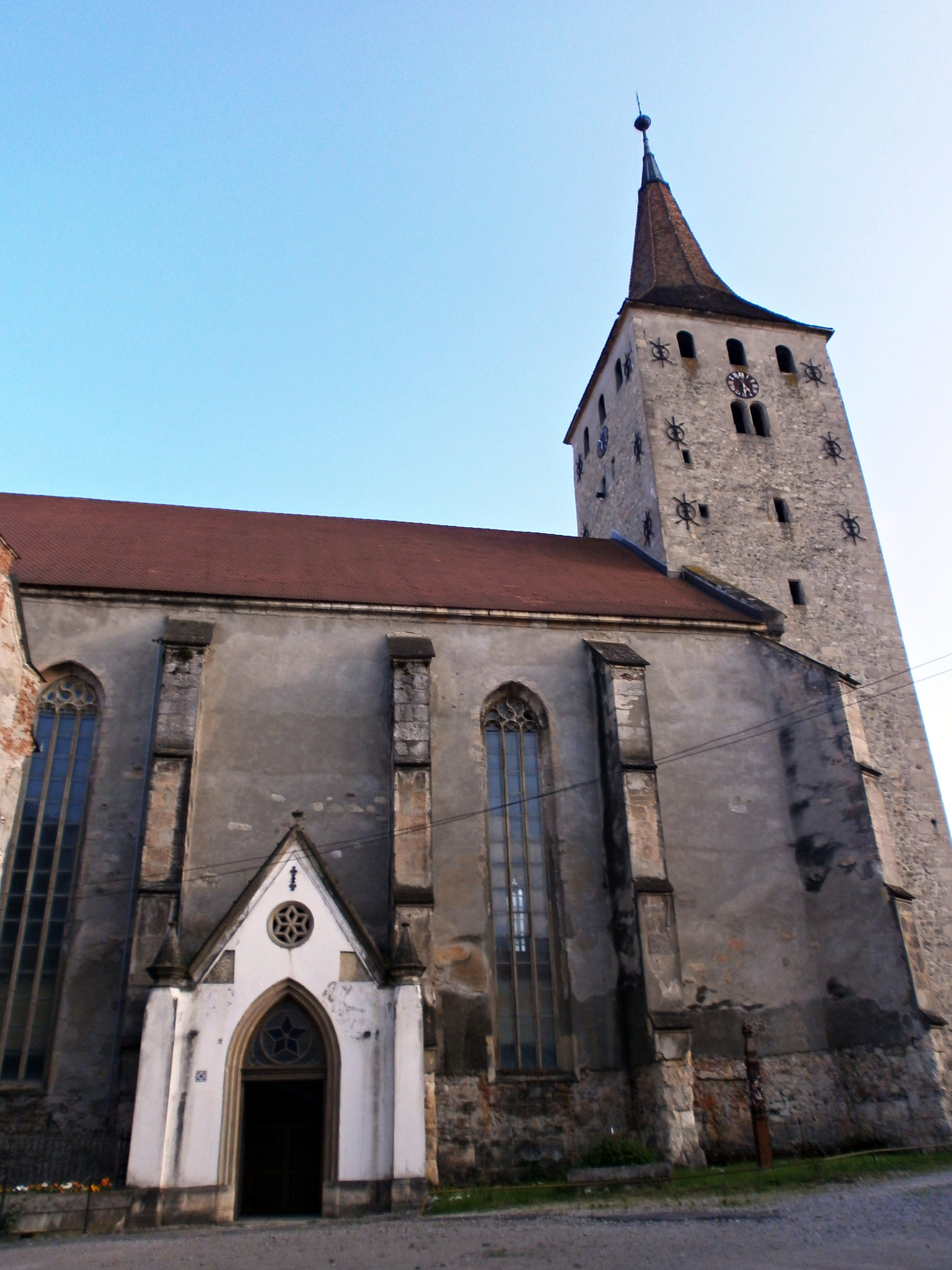Olympus VG150,D735 sample photo. The calvin church from citadel of aiud photography