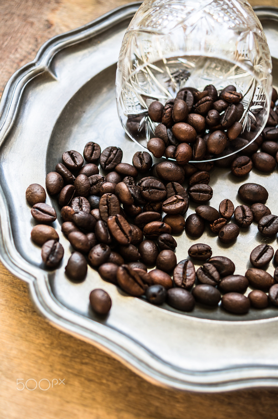 Sony SLT-A55 (SLT-A55V) + Sony DT 30mm F2.8 Macro SAM sample photo. Coffee beans on rustic background photography