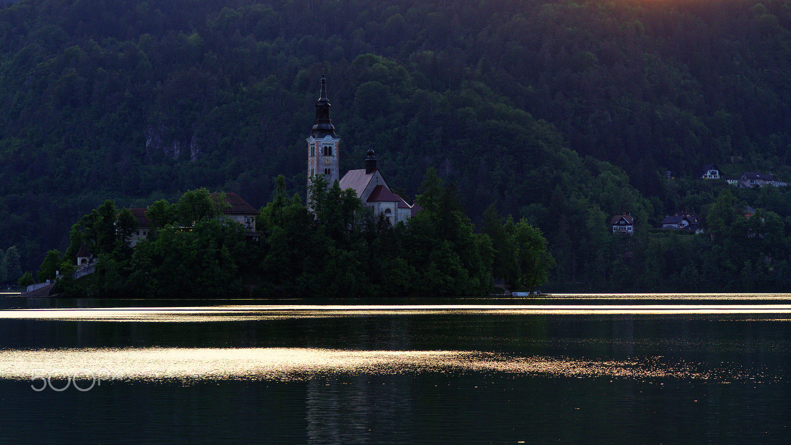 Pentax K-50 + Sigma 50-200mm F4-5.6 DC OS HSM sample photo. Last reflections on lake bled photography