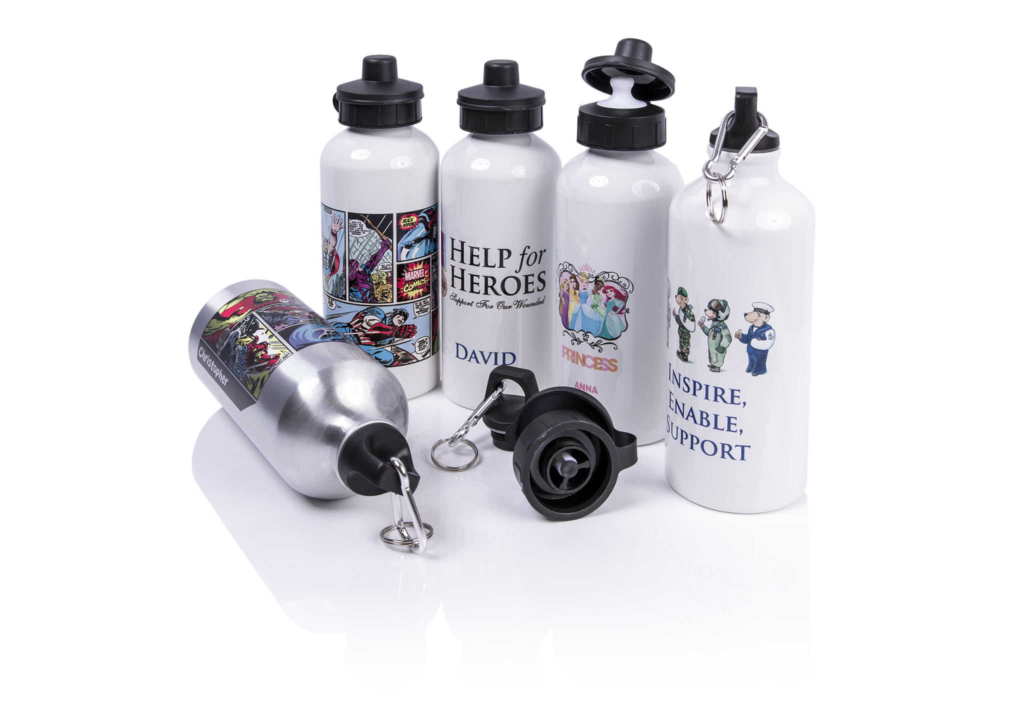 Personalised water bottles