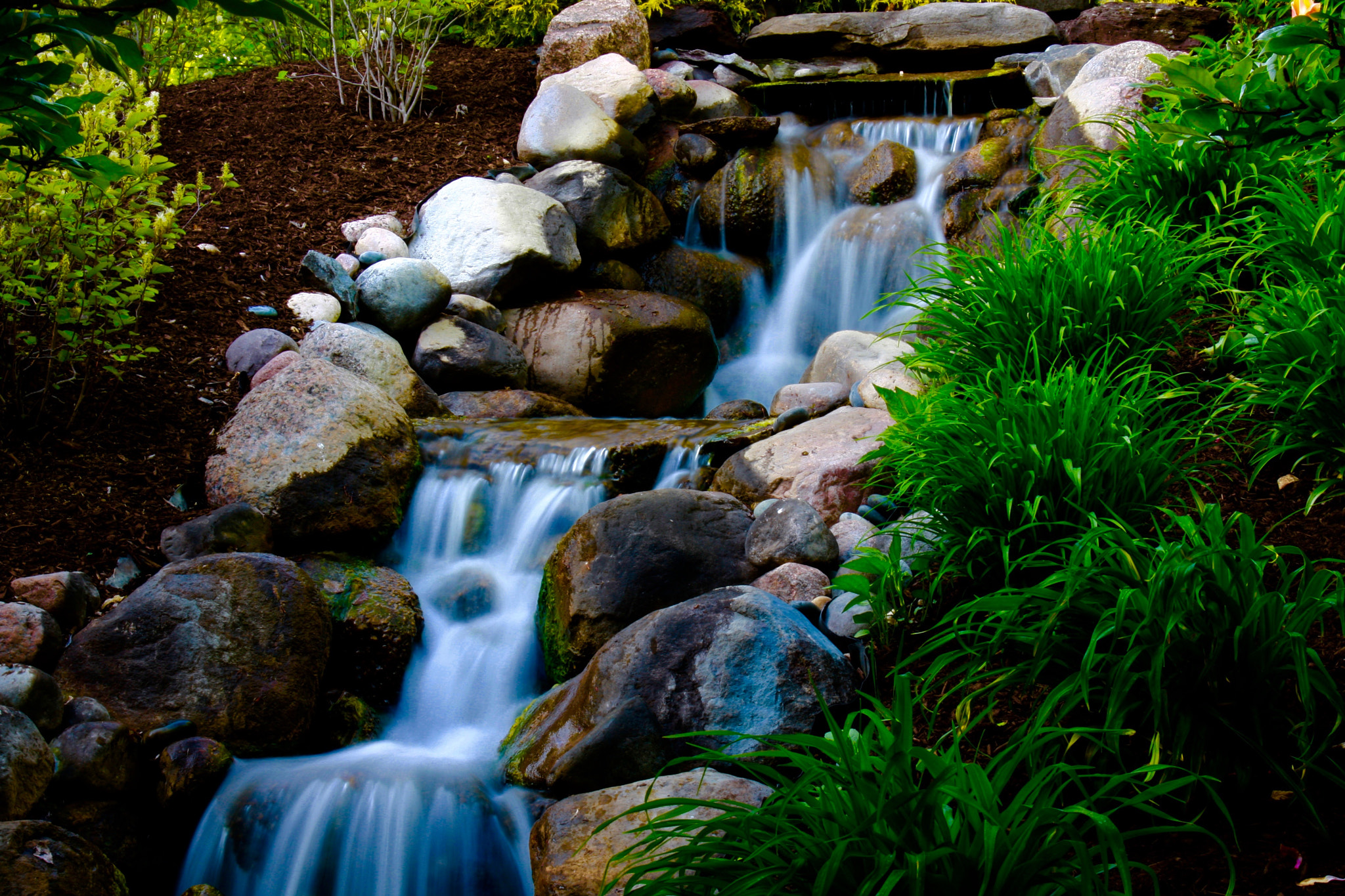 Canon EOS 40D sample photo. Small waterfall photography