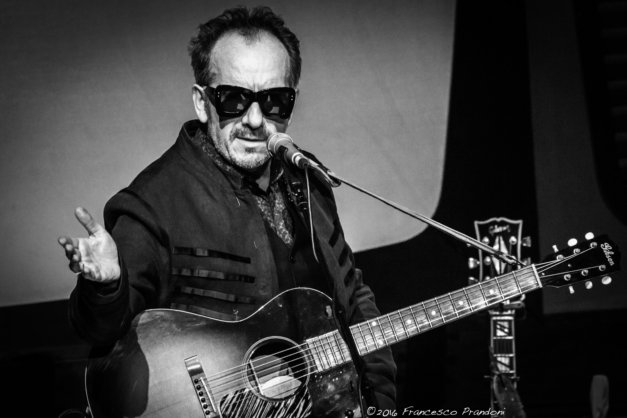 Nikon D5 + Nikon AF-S Nikkor 400mm F2.8D ED-IF II sample photo. Foto-concerto-elvis-costello-milano-24-maggio-2016-prandoni photography