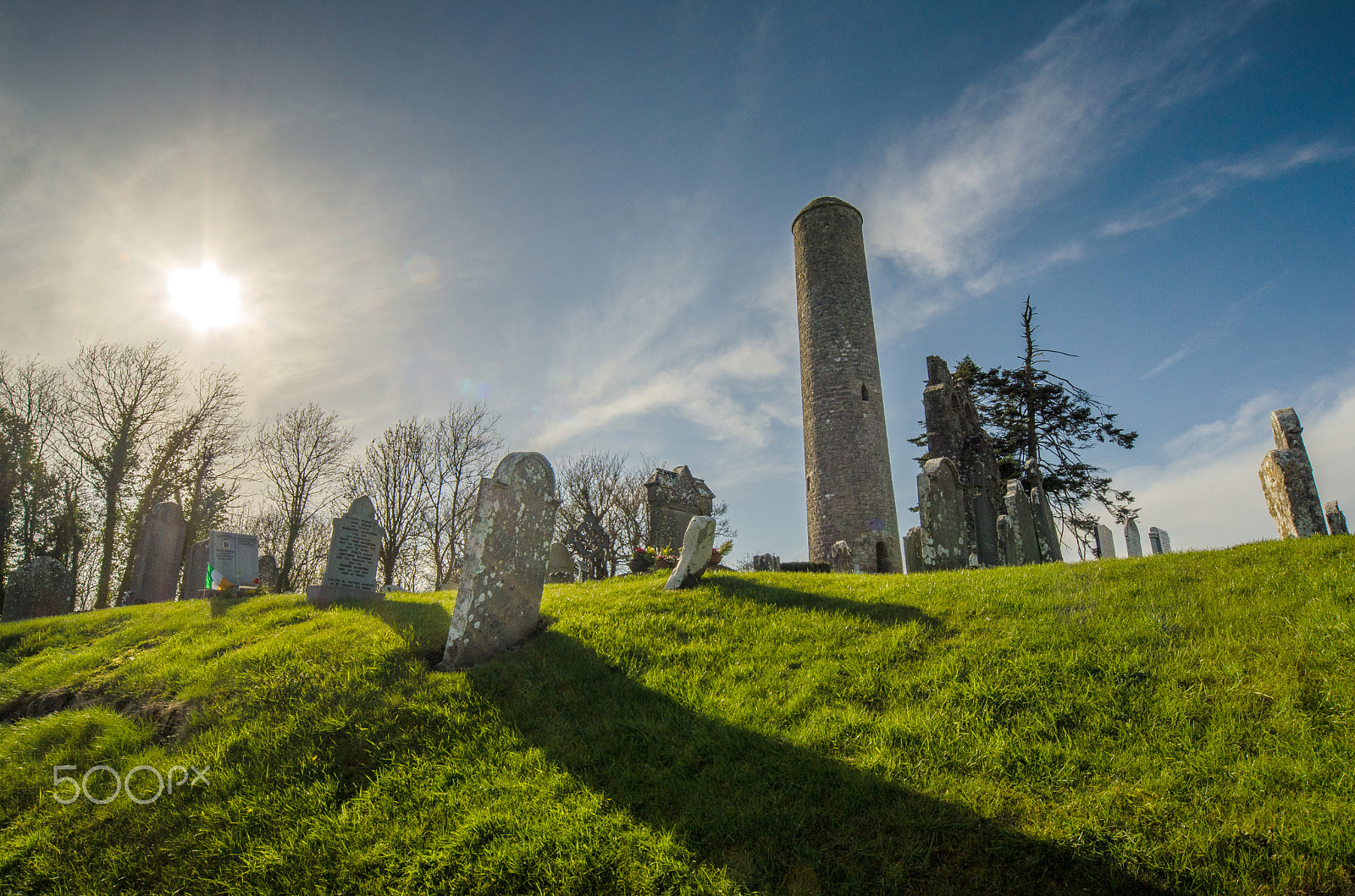 Nikon D7000 + Sigma 12-24mm F4.5-5.6 EX DG Aspherical HSM sample photo. Donaghmore round tower photography