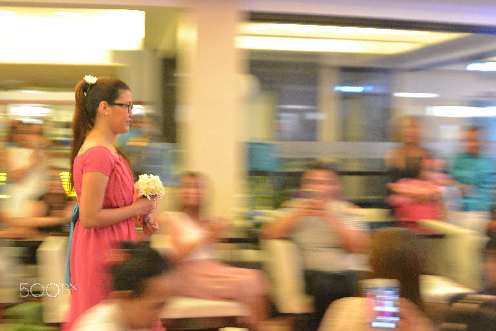 Nikon D3100 sample photo. Ladyinpink.jpg photography