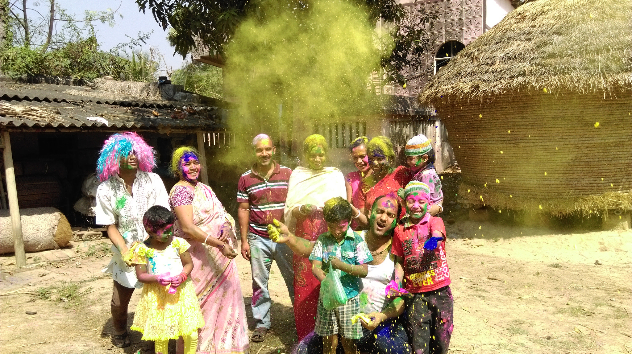 HTC DESIRE 820 DUAL SIM sample photo. Colorful holi in india photography