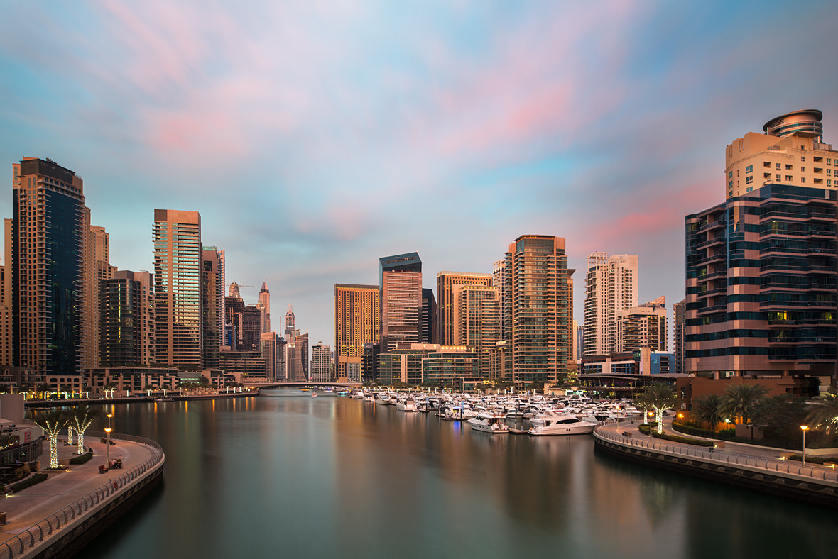 Nikon D800 + Nikon PC-E Nikkor 24mm F3.5D ED Tilt-Shift sample photo. Dubai marina 2016 #1 photography