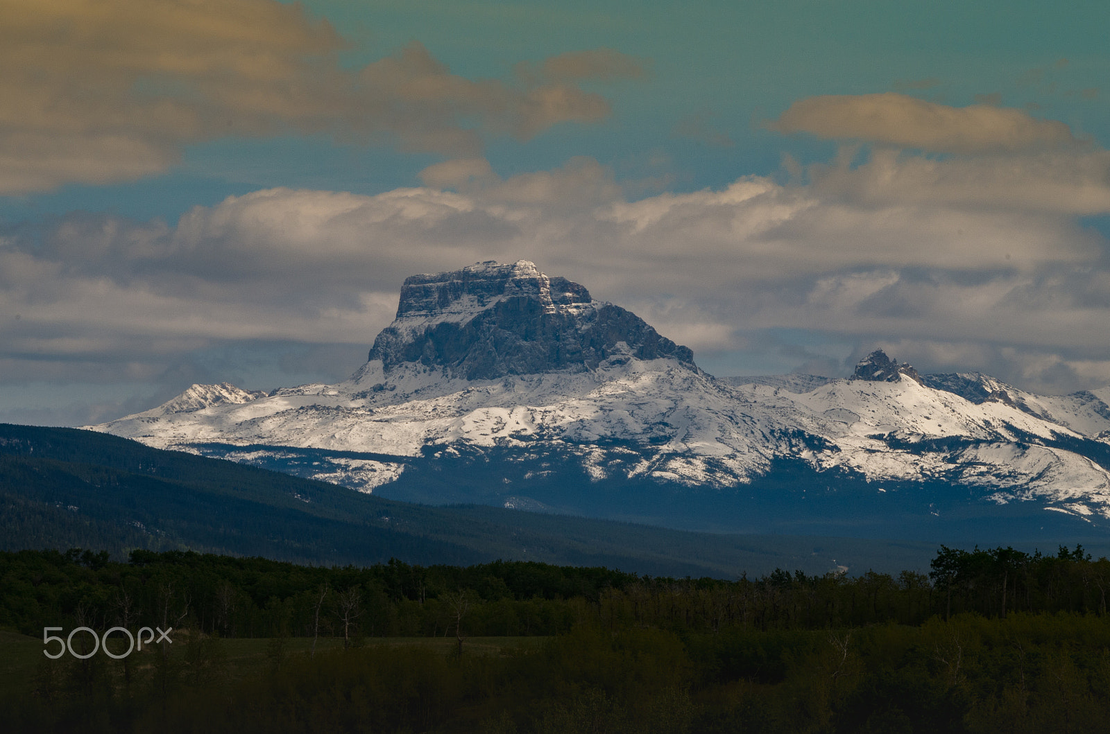 Pentax K-50 sample photo. Chief mountain photography