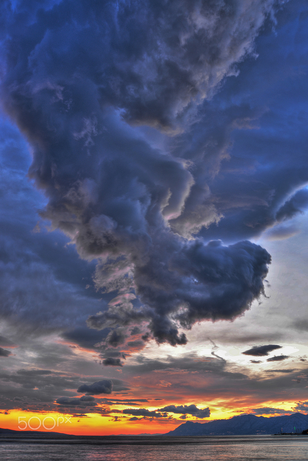 AF Zoom-Nikkor 28-70mm f/3.5-4.5D sample photo. Makarska sunset photography