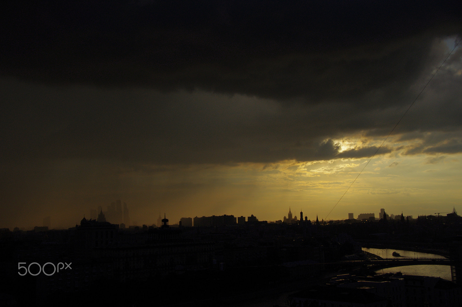 Pentax K-x sample photo. Golden haze photography