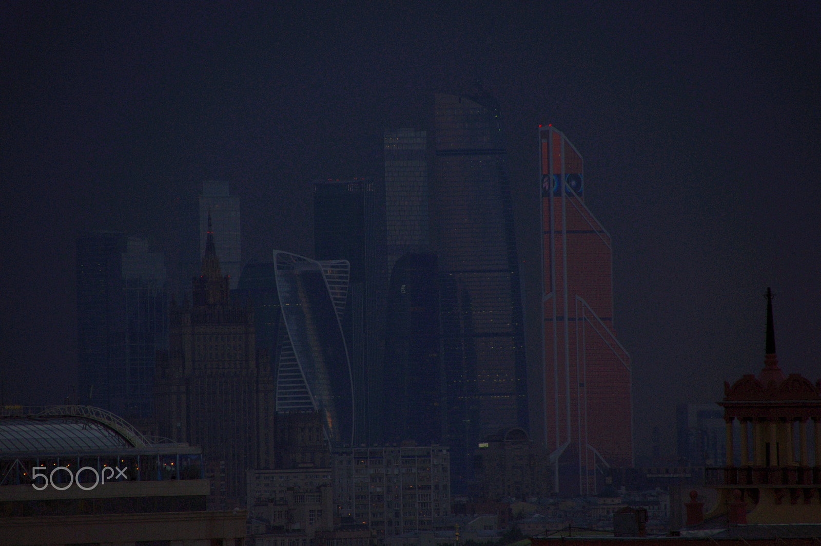 Pentax K-x sample photo. Moscow-city photography
