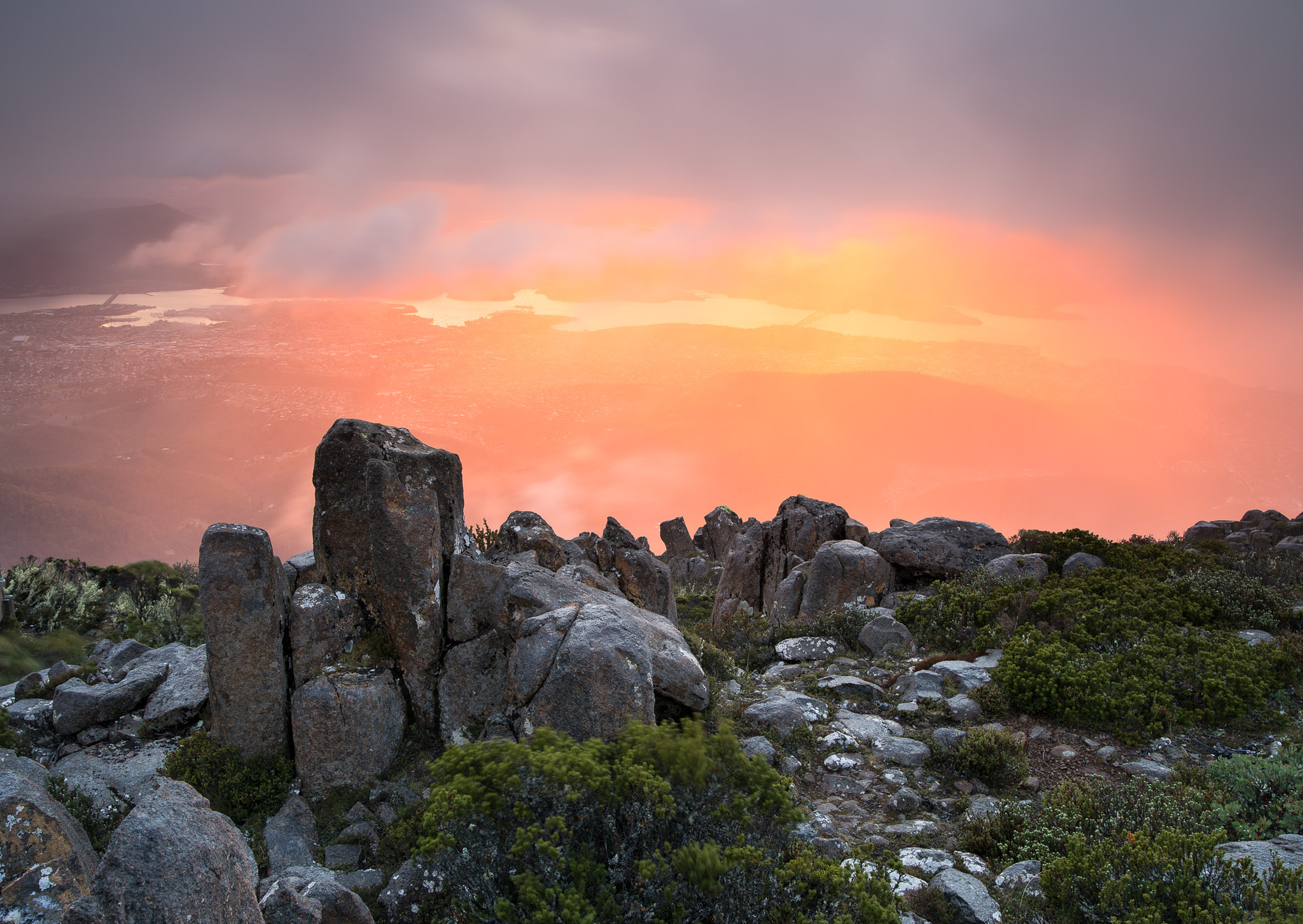 Pentax 645Z + smc PENTAX-FA 645 35mm F3.5 AL [IF] sample photo. Mt wellington dawn tas photography