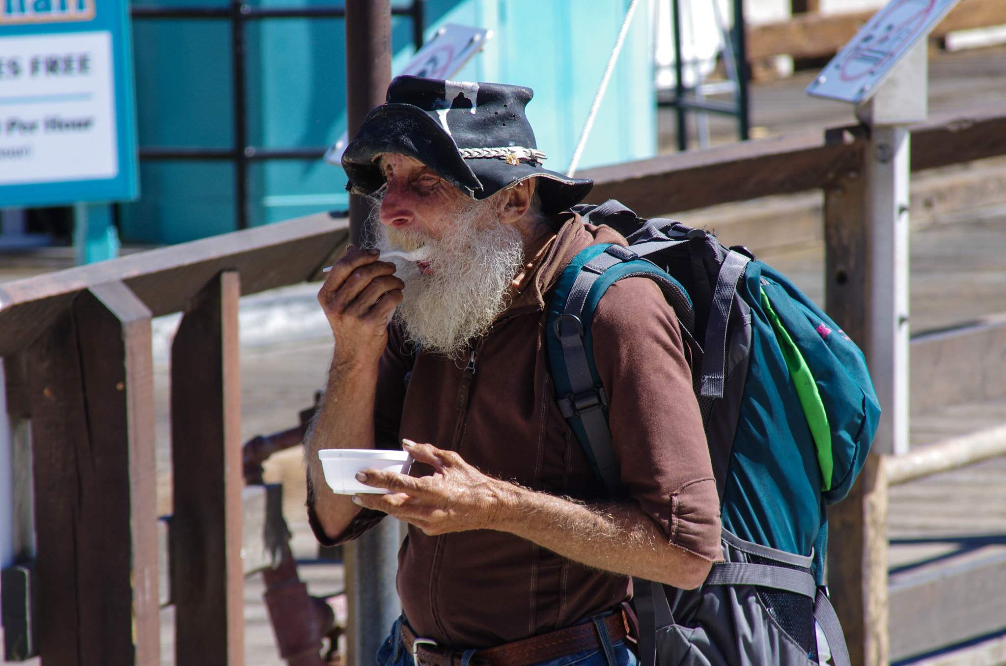 Pentax K-5 II sample photo. Oldest hitchhiker i met photography