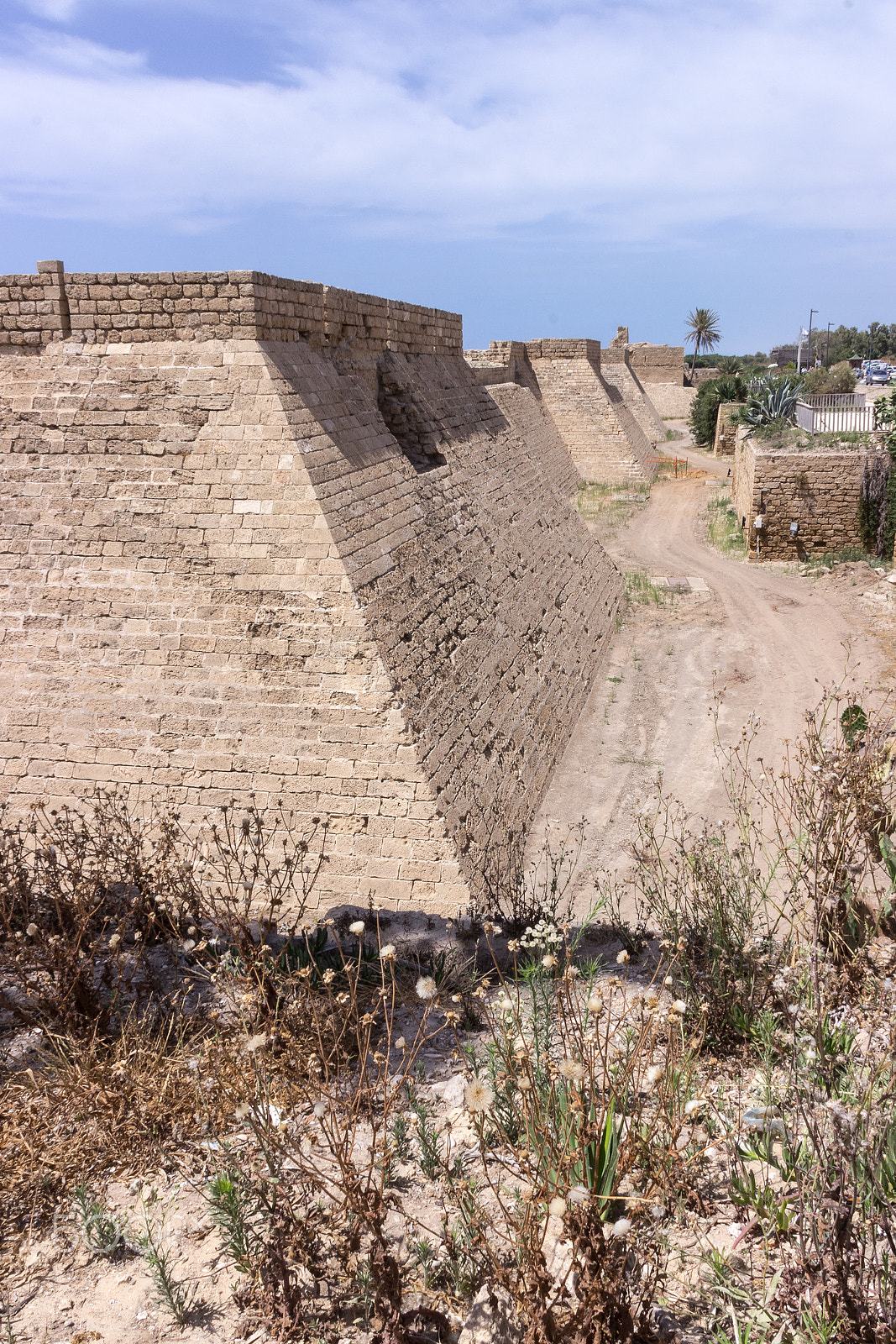 Canon EF 75-300mm F4.0-5.6 IS USM sample photo. Fragment of the fortress wall of the destroyed city caesarea photography