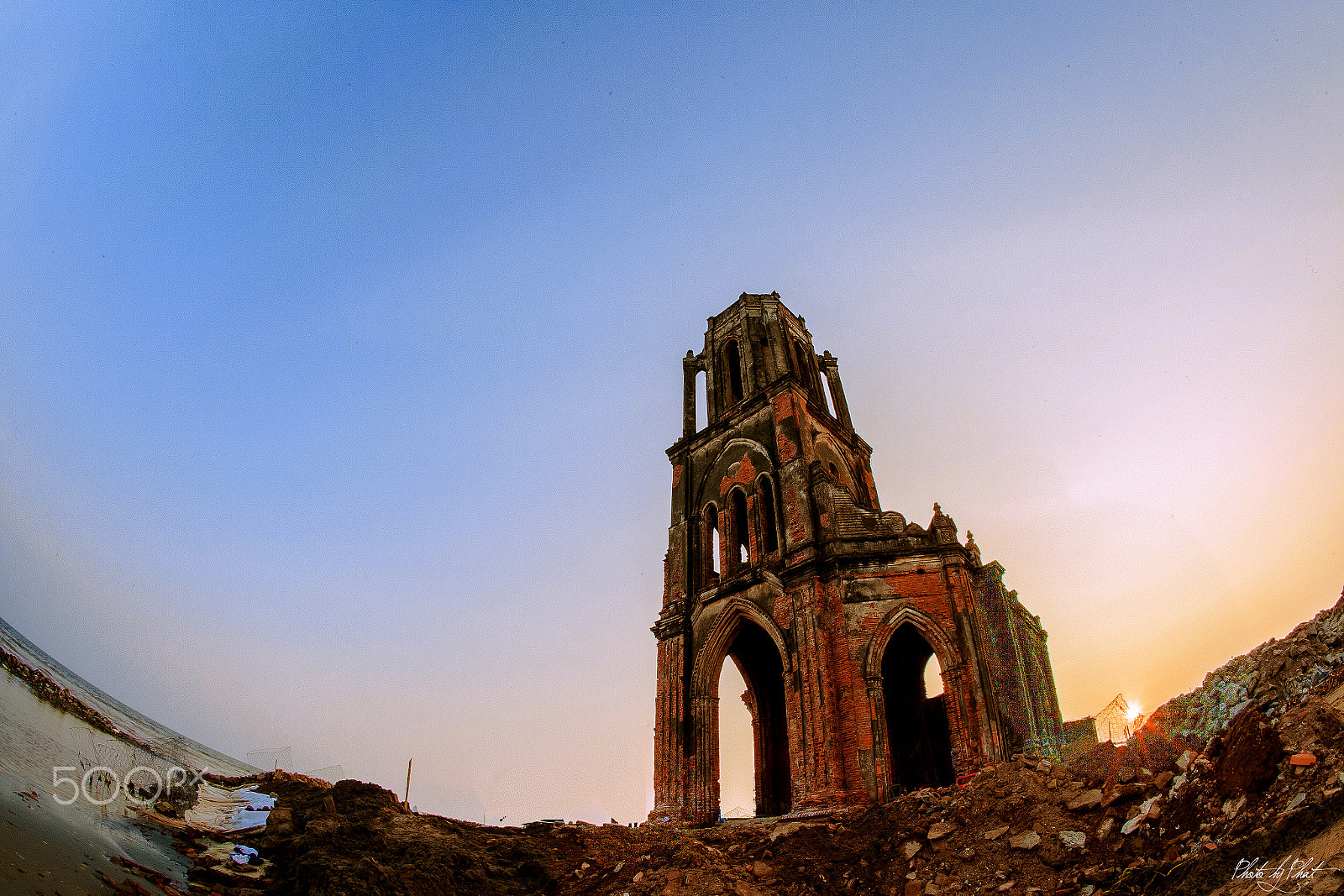 Canon EF 15mm F2.8 Fisheye sample photo. Nam Định church photography