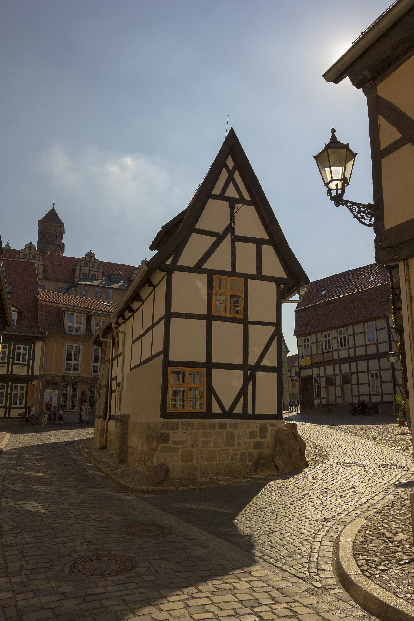 Canon EOS 60D + Canon EF 16-35mm F4L IS USM sample photo. Middle ages: castle behind small frame house photography