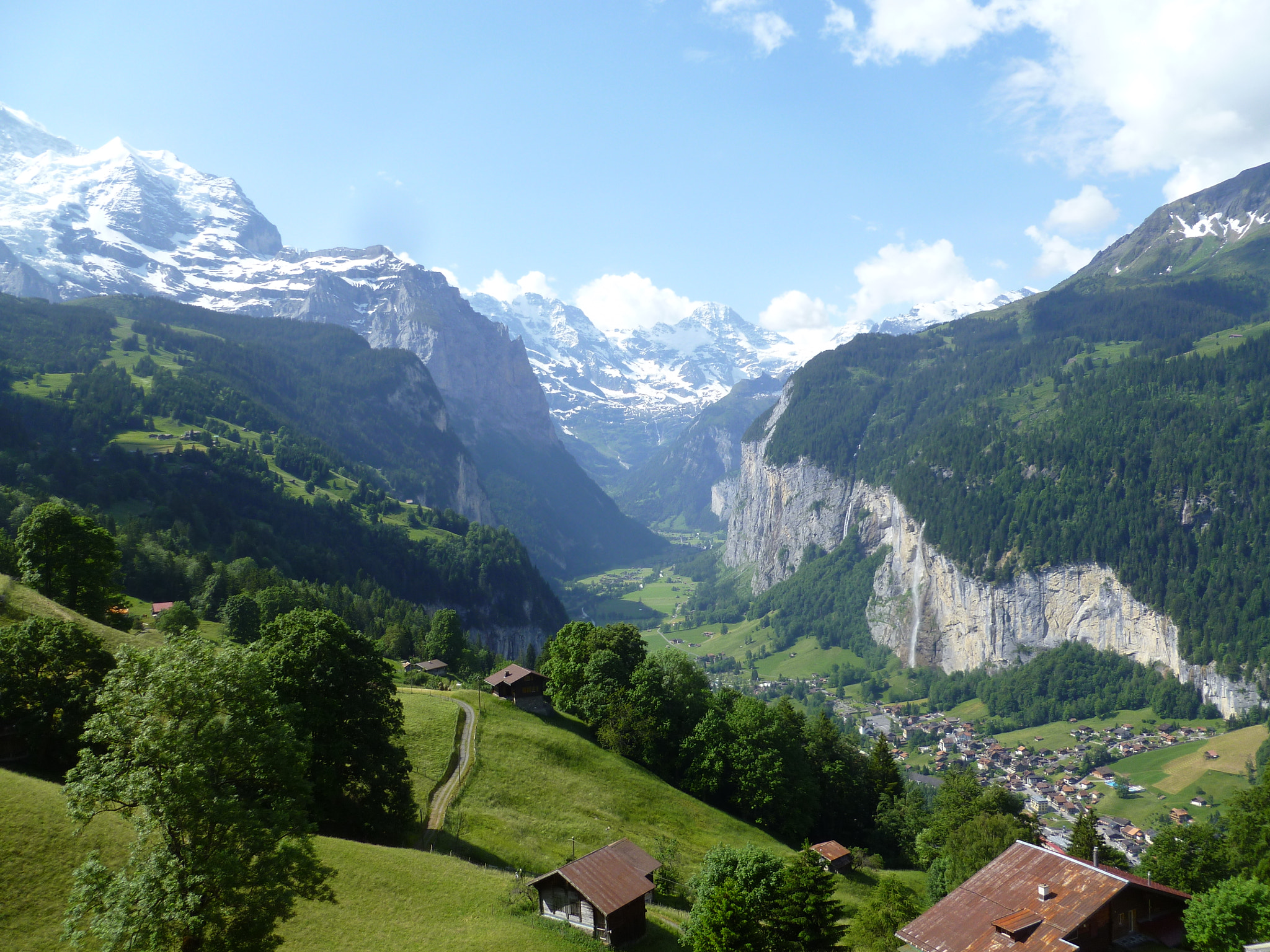 Panasonic DMC-FH20 sample photo. Lauterbrunnen valley,lauterbrunnen , switzerland ,  taken from the jungfraujoch train. photography