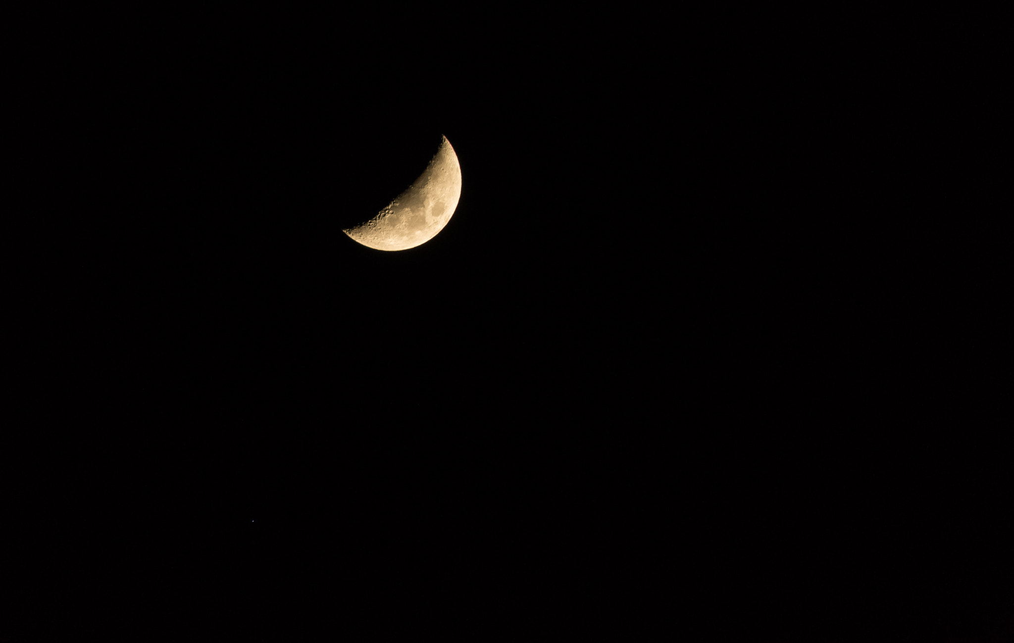 Pentax K-50 sample photo. Moon photography