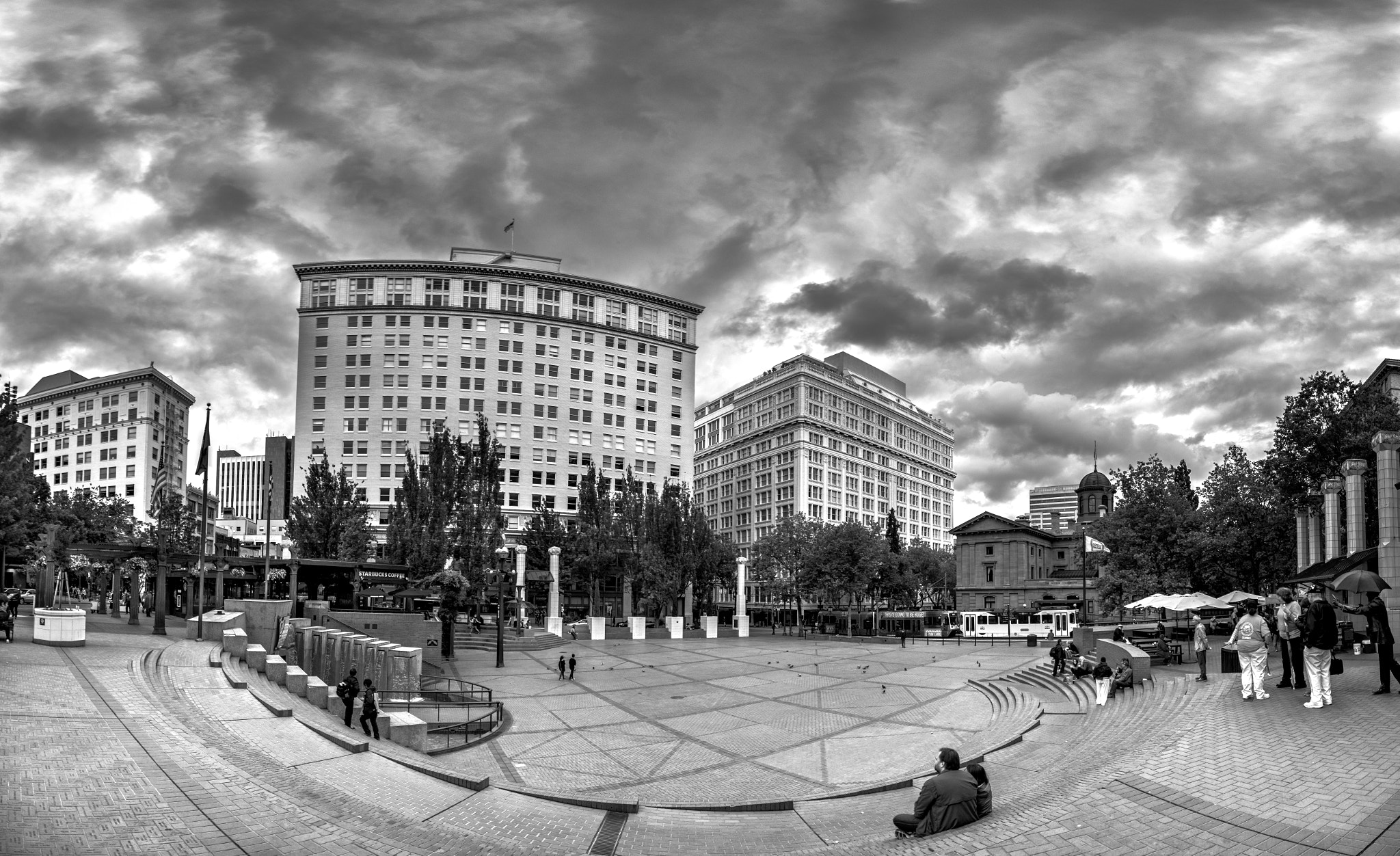 Sony SLT-A55 (SLT-A55V) sample photo. Pioneer courthouse square photography
