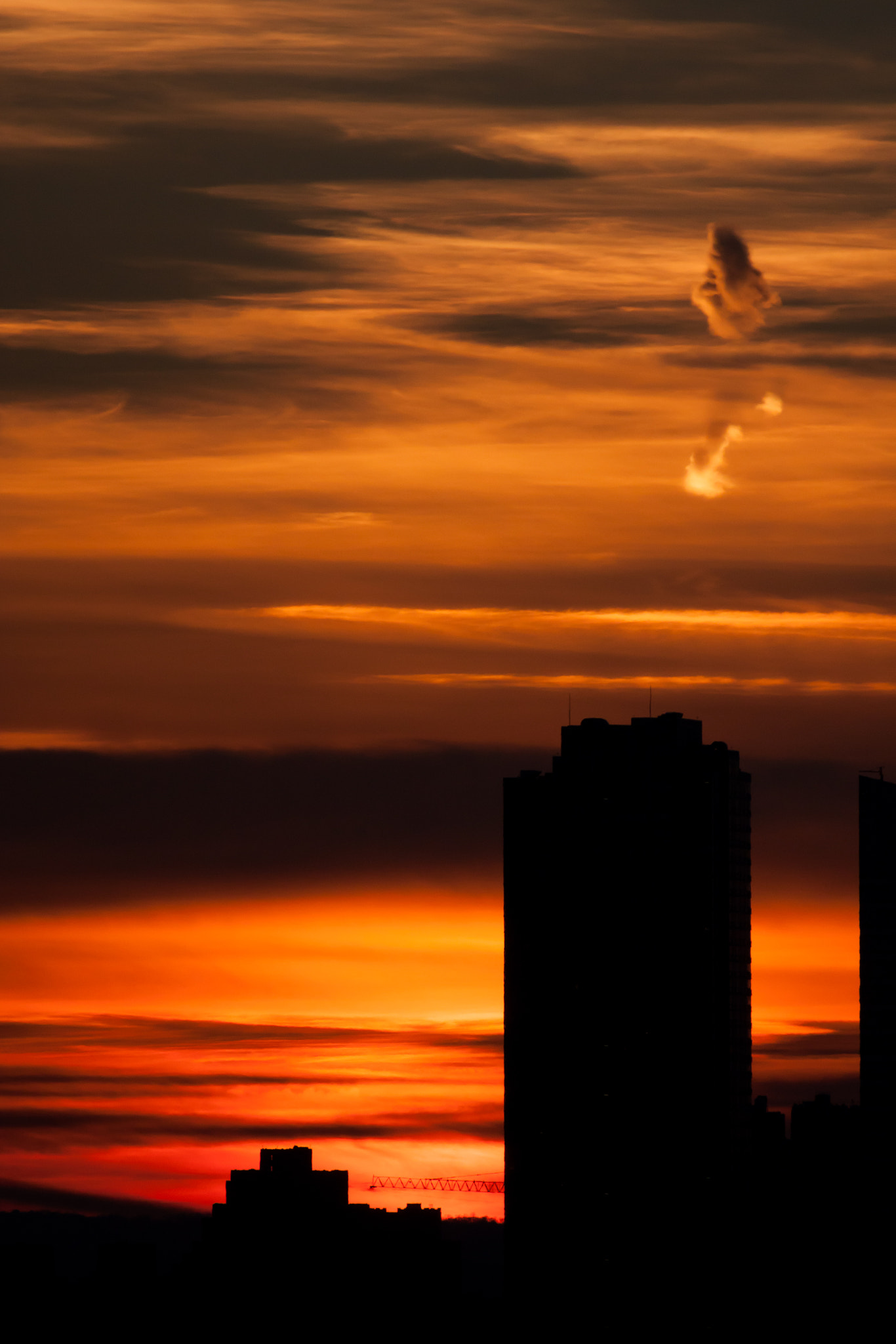 Canon EOS 500D (EOS Rebel T1i / EOS Kiss X3) sample photo. Orange dusk photography