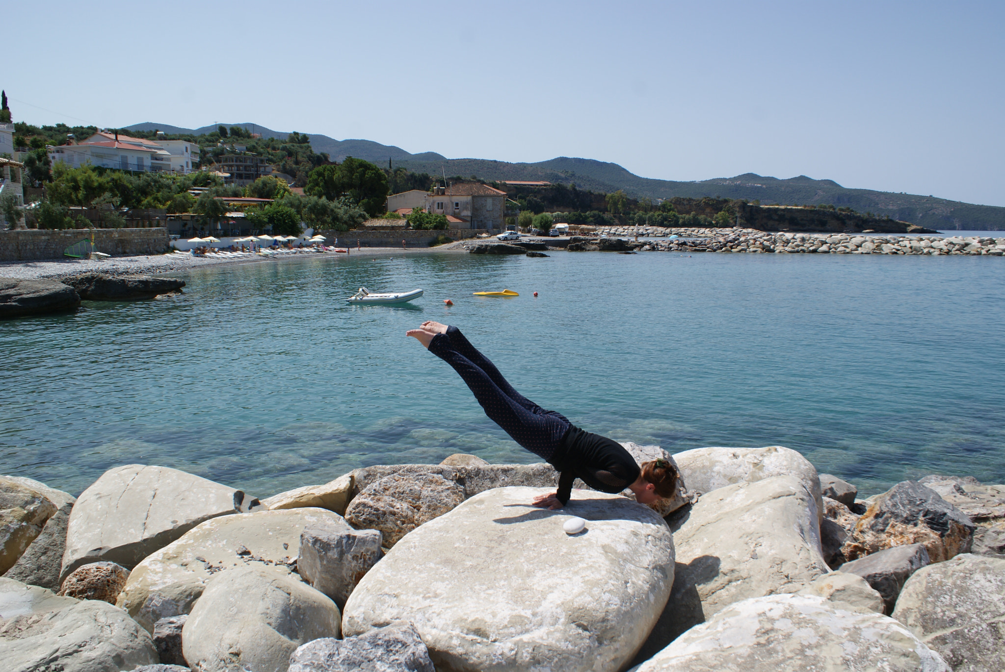 Sony DT 18-70mm F3.5-5.6 sample photo. Yoga practice (greece) photography