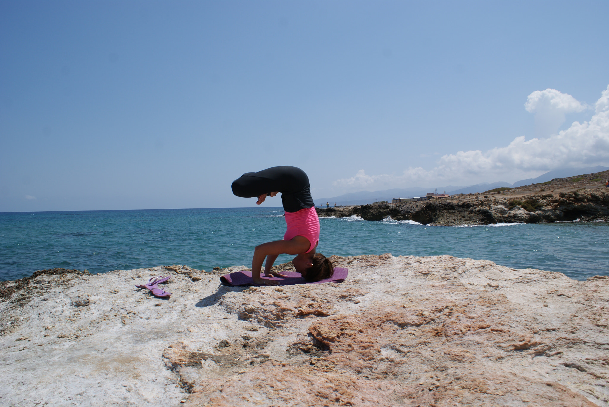 Sony DT 18-70mm F3.5-5.6 sample photo. Yoga practice (greece) photography