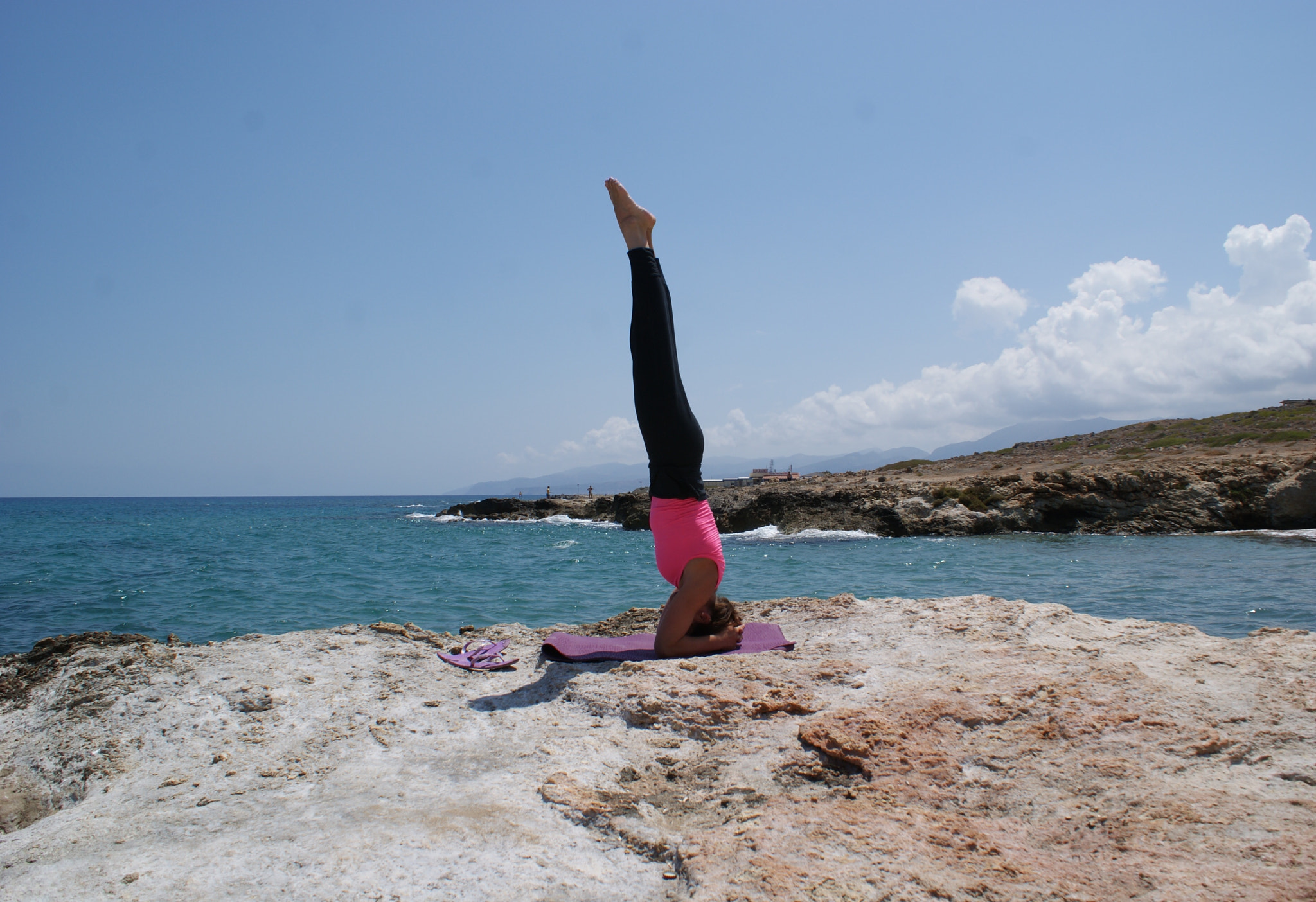Sony DT 18-70mm F3.5-5.6 sample photo. Yoga practice (greece) photography