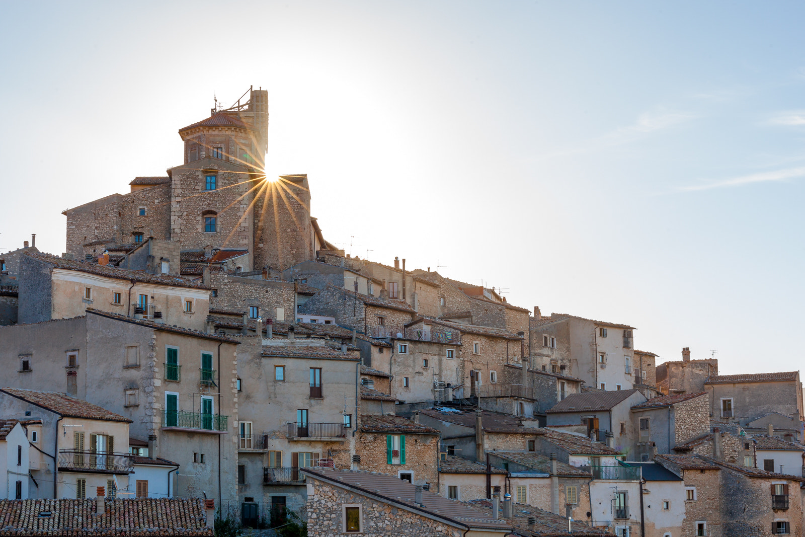 Sigma 70-300mm F4-5.6 APO DG Macro sample photo. Sunrise over castel del monte photography
