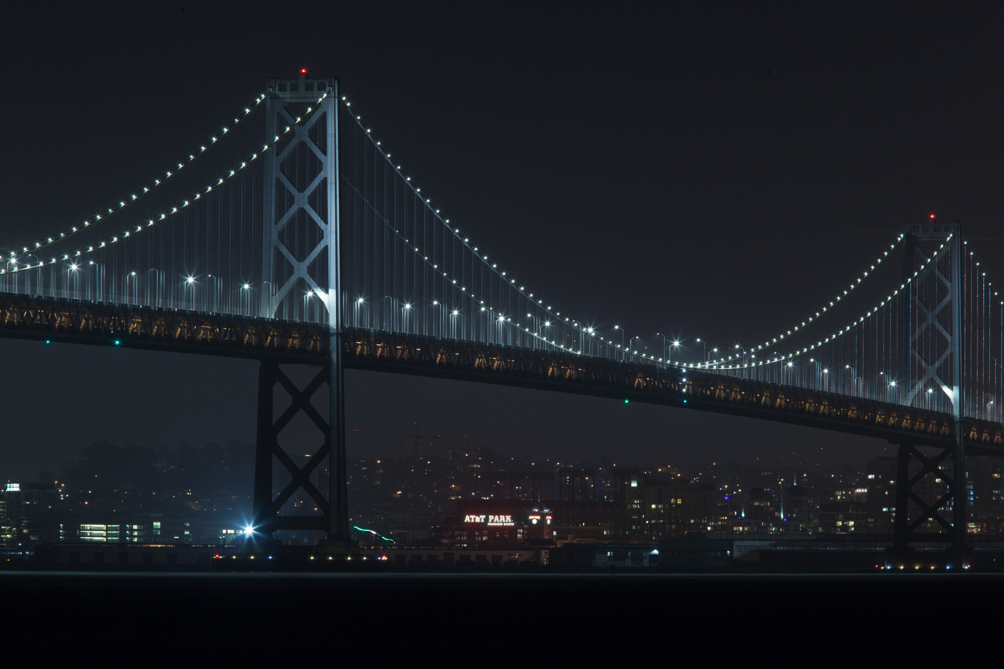 Canon EOS 5D Mark II + Canon EF 70-200mm F4L USM sample photo. Bay bridge photography