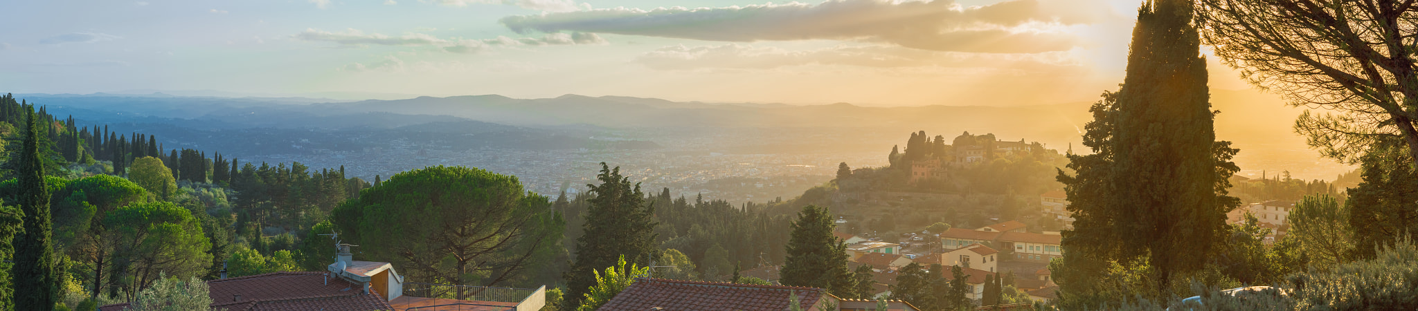 Canon EF 28-135mm F3.5-5.6 IS USM sample photo. Florence sunset panorama photography