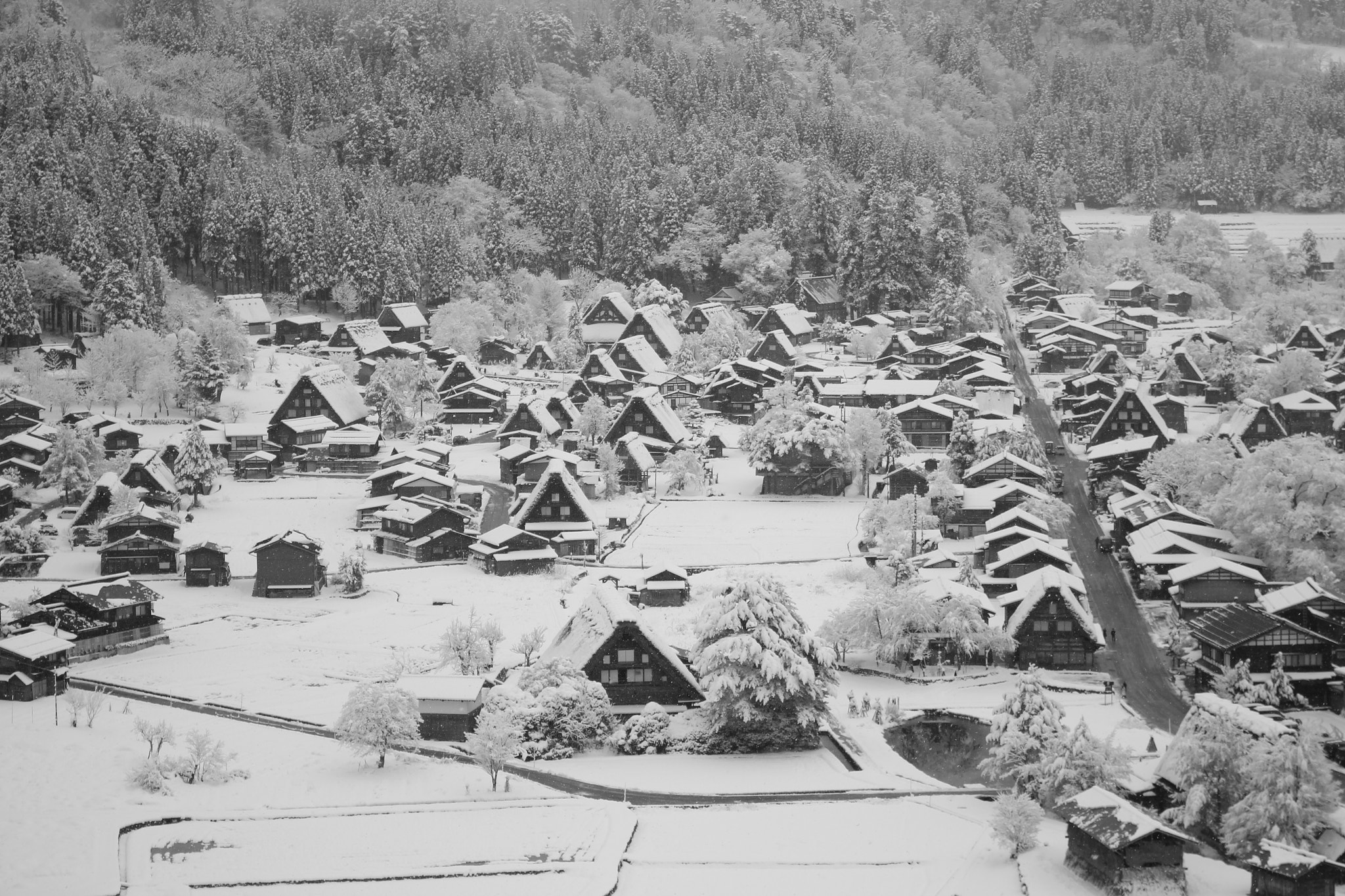 Canon EOS 550D (EOS Rebel T2i / EOS Kiss X4) sample photo. Winter village photography