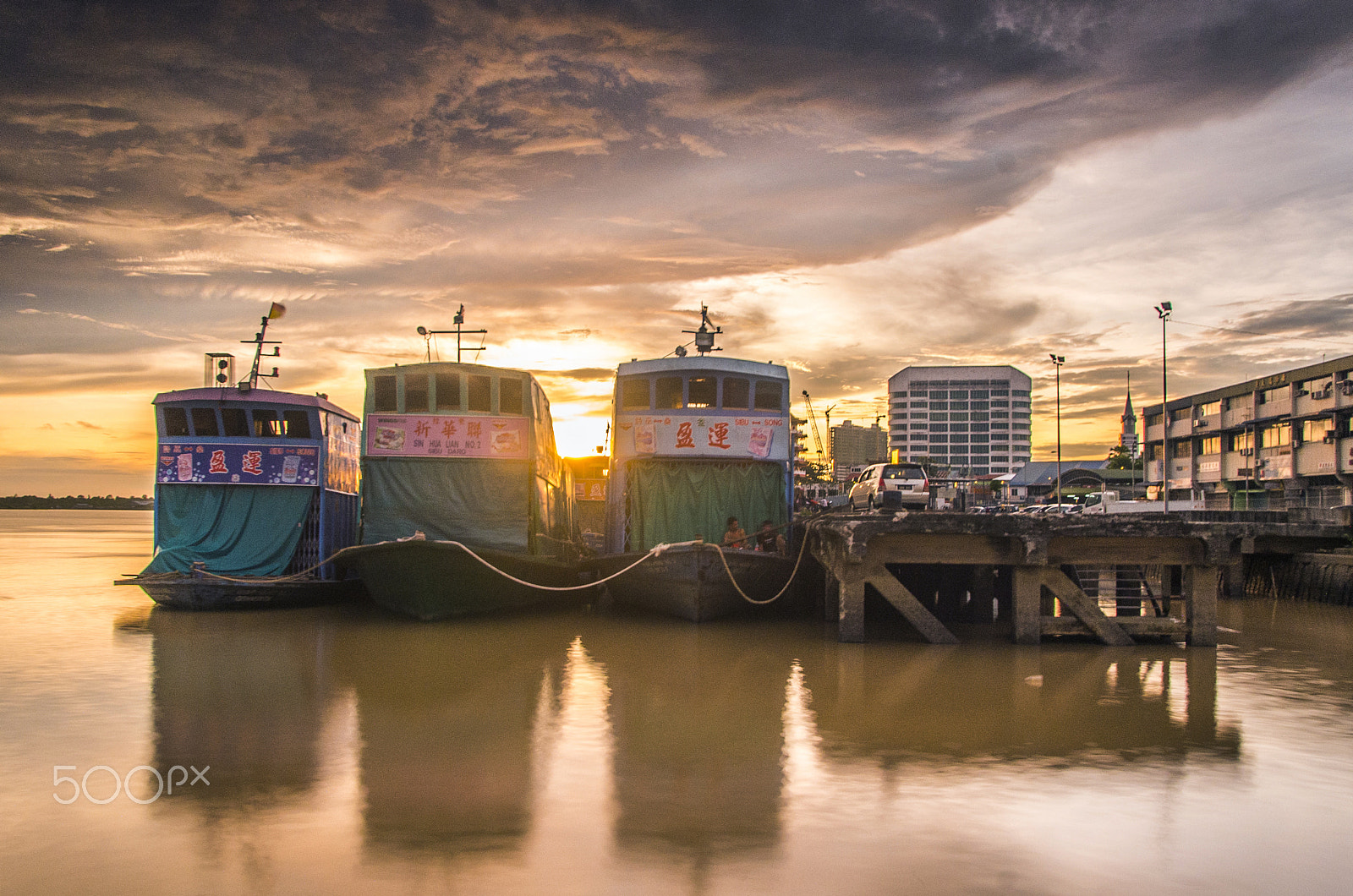 Nikon D600 sample photo. Sunset boat photography