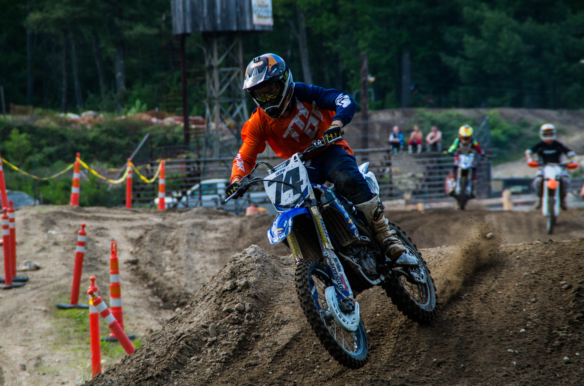 Pentax K-50 sample photo. Motocross racer photography