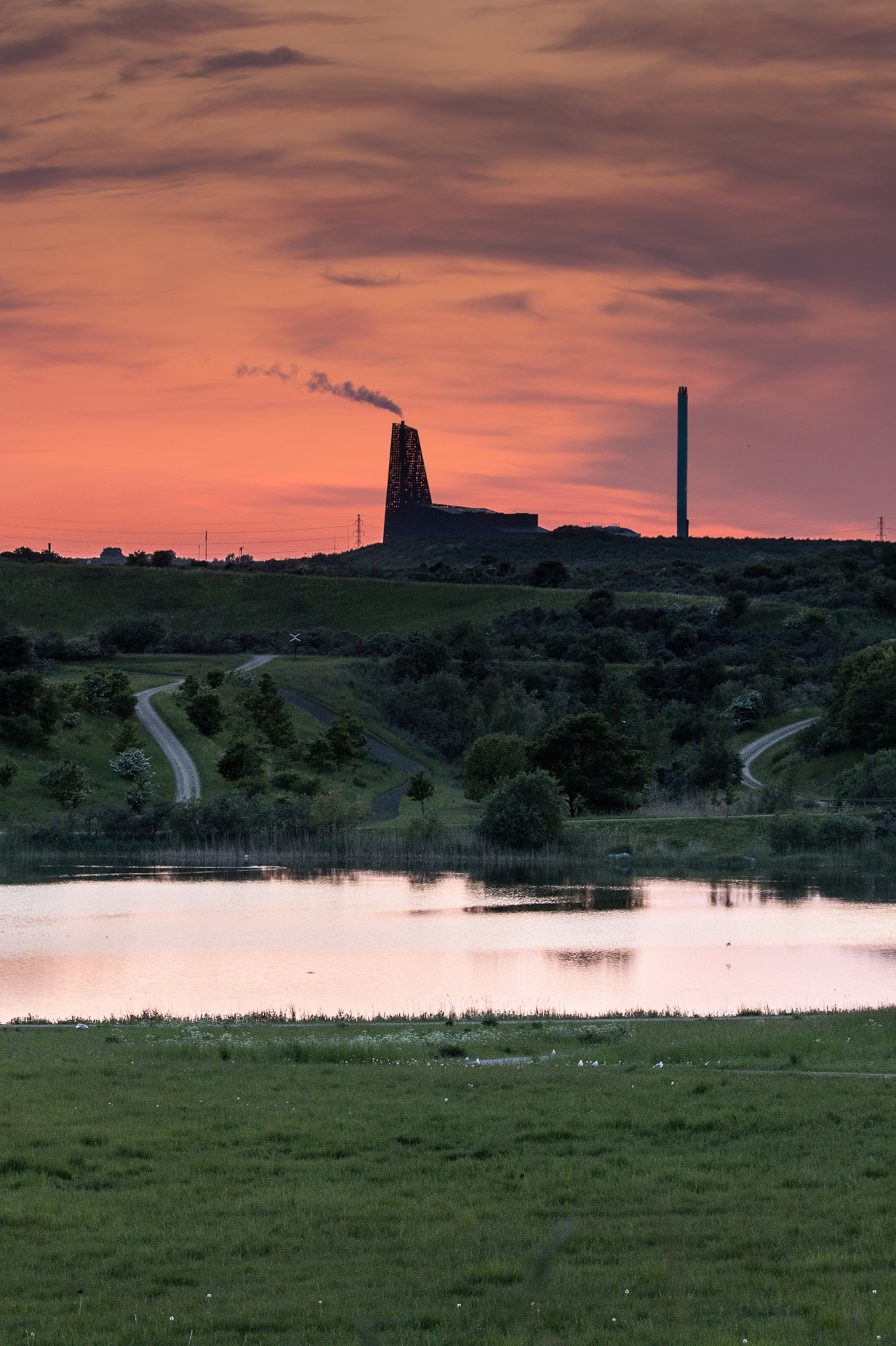 Canon EF 100-400mm F4.5-5.6L IS II USM sample photo. Roskilde sunset photography