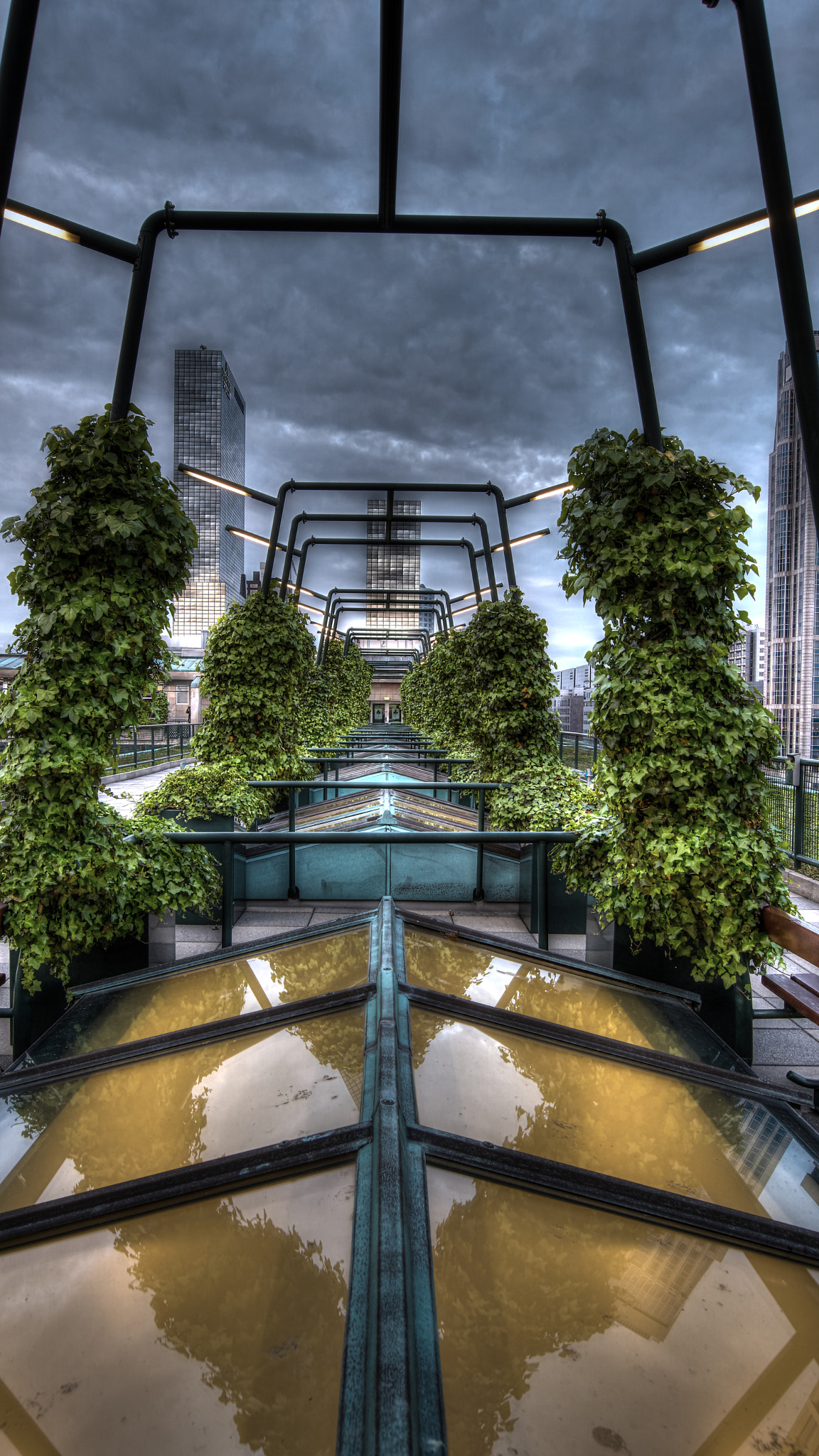 Sony ILCA-77M2 + 10-20mm F3.5 sample photo. Rooftop garden photography