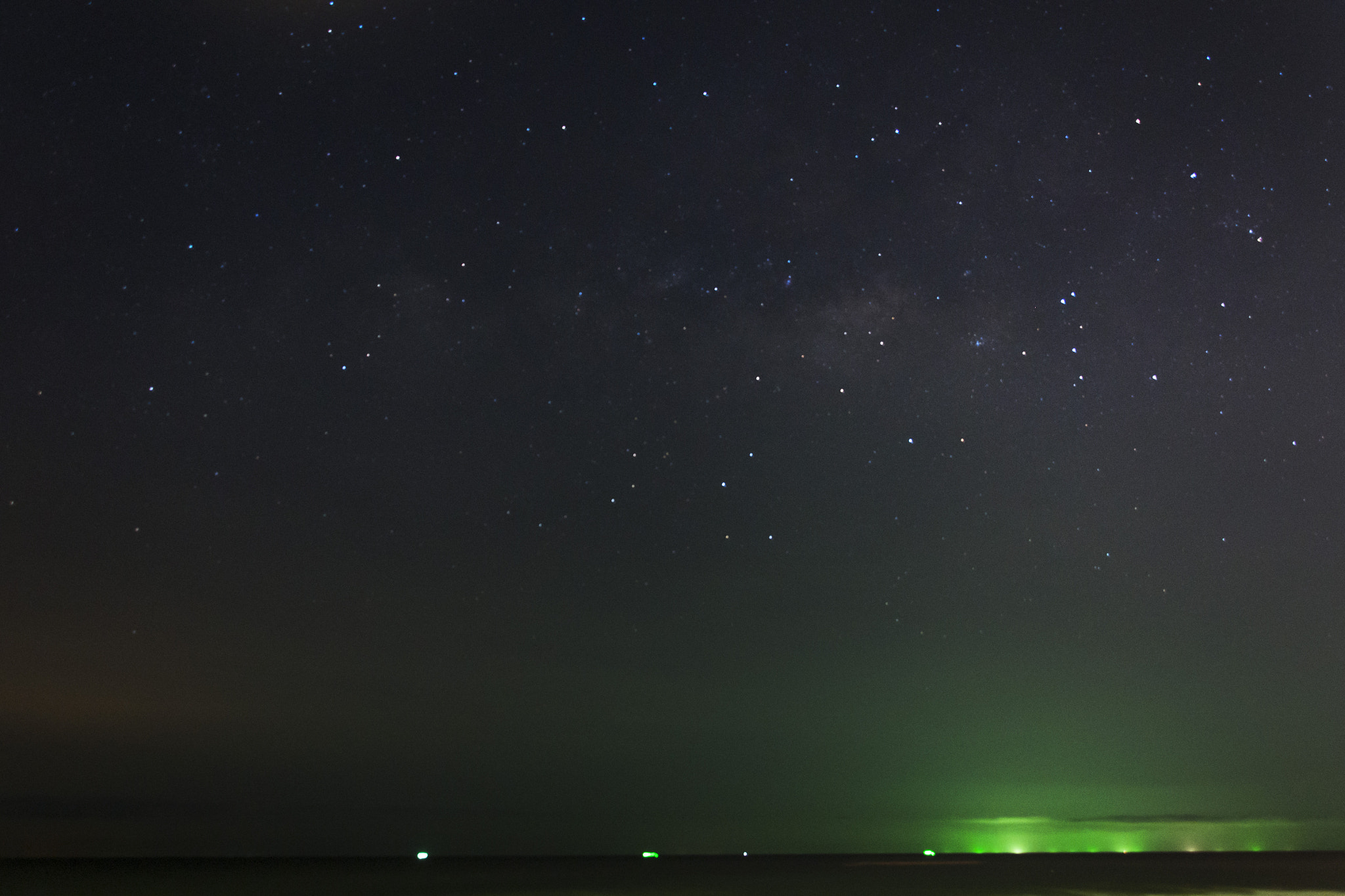 Nikon D800E sample photo. Milky way at cha-am beach photography