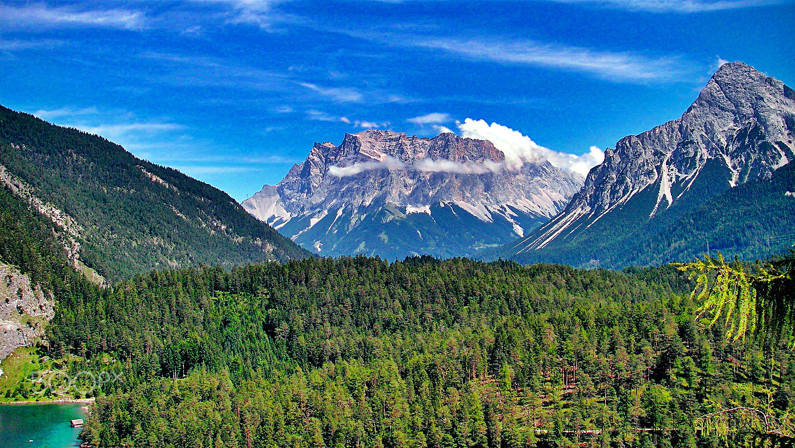 KONICA MINOLTA DiMAGE X60 sample photo. Zugspitzblick hdr photography