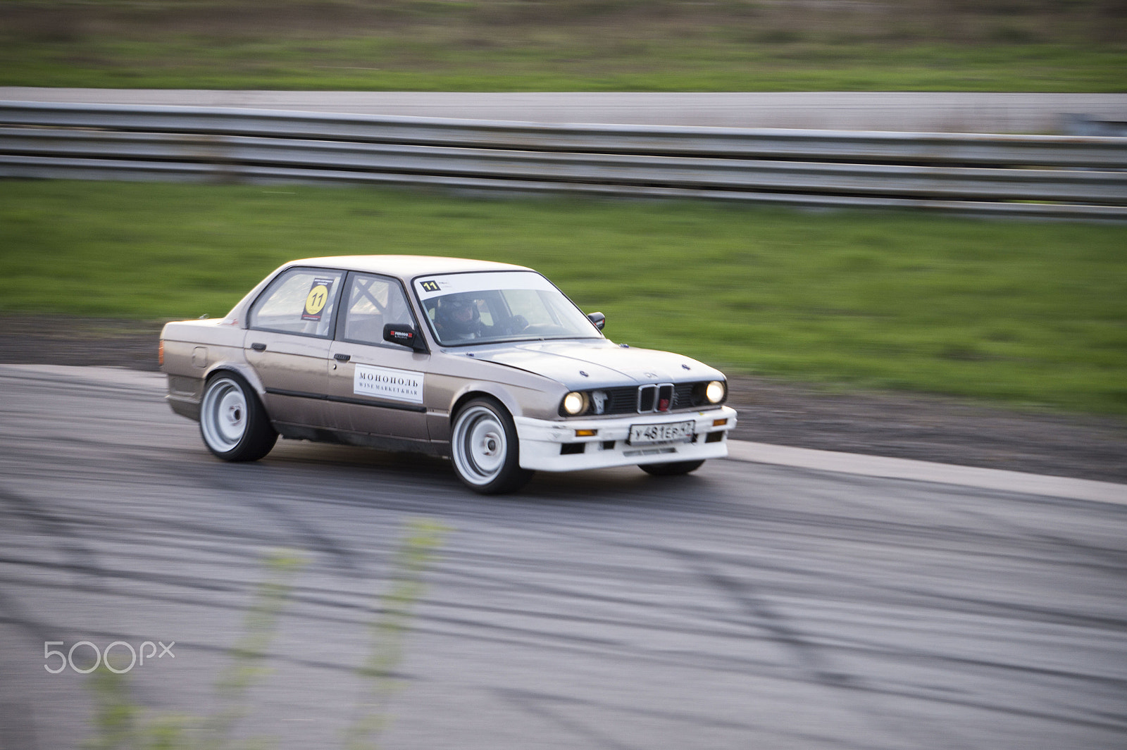 Sony Alpha a3500 sample photo. Bmw 3 on the track photography