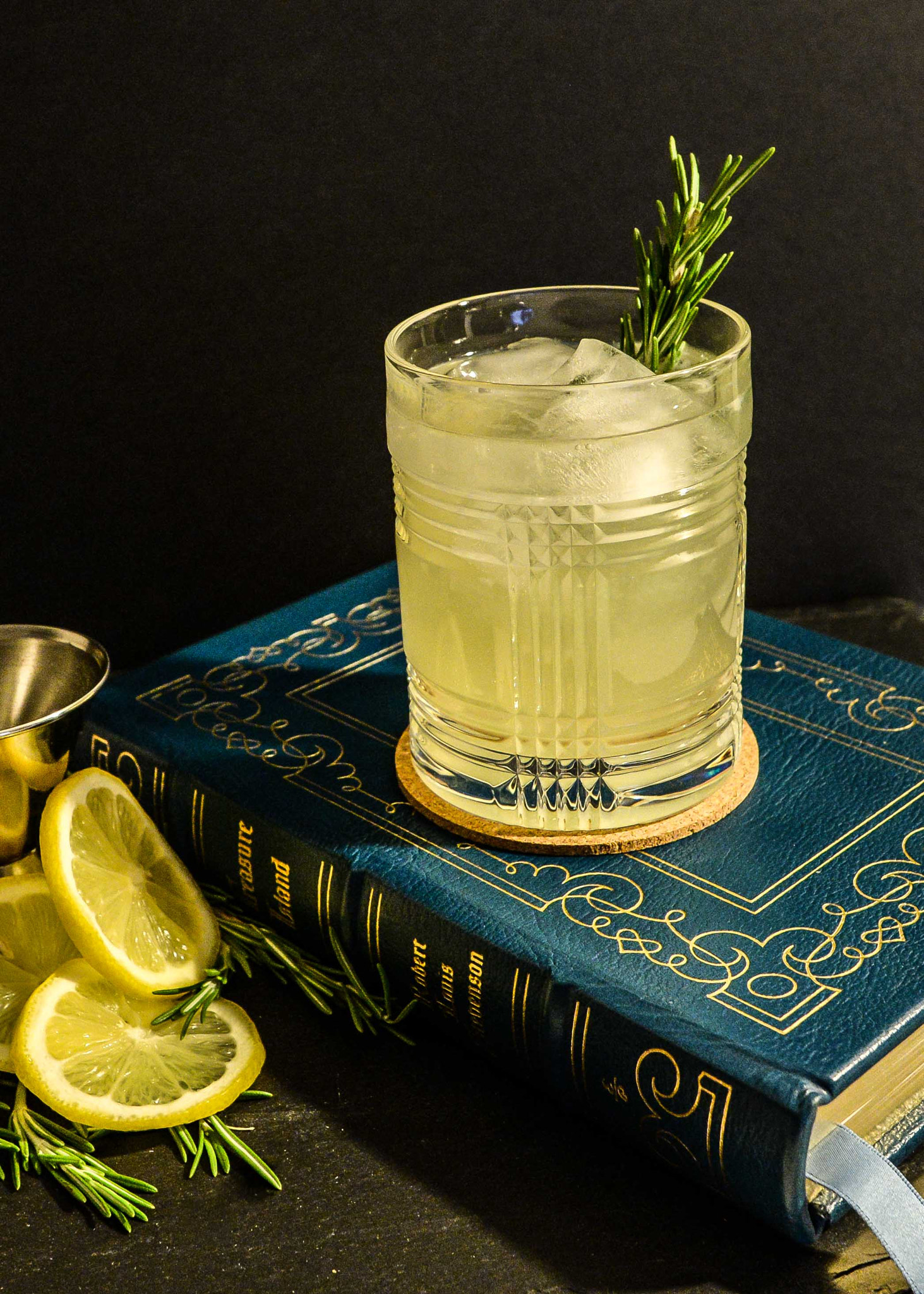 Nikon D610 + Nikon AF Nikkor 24mm F2.8D sample photo. Rosemary vodka lemonade photography