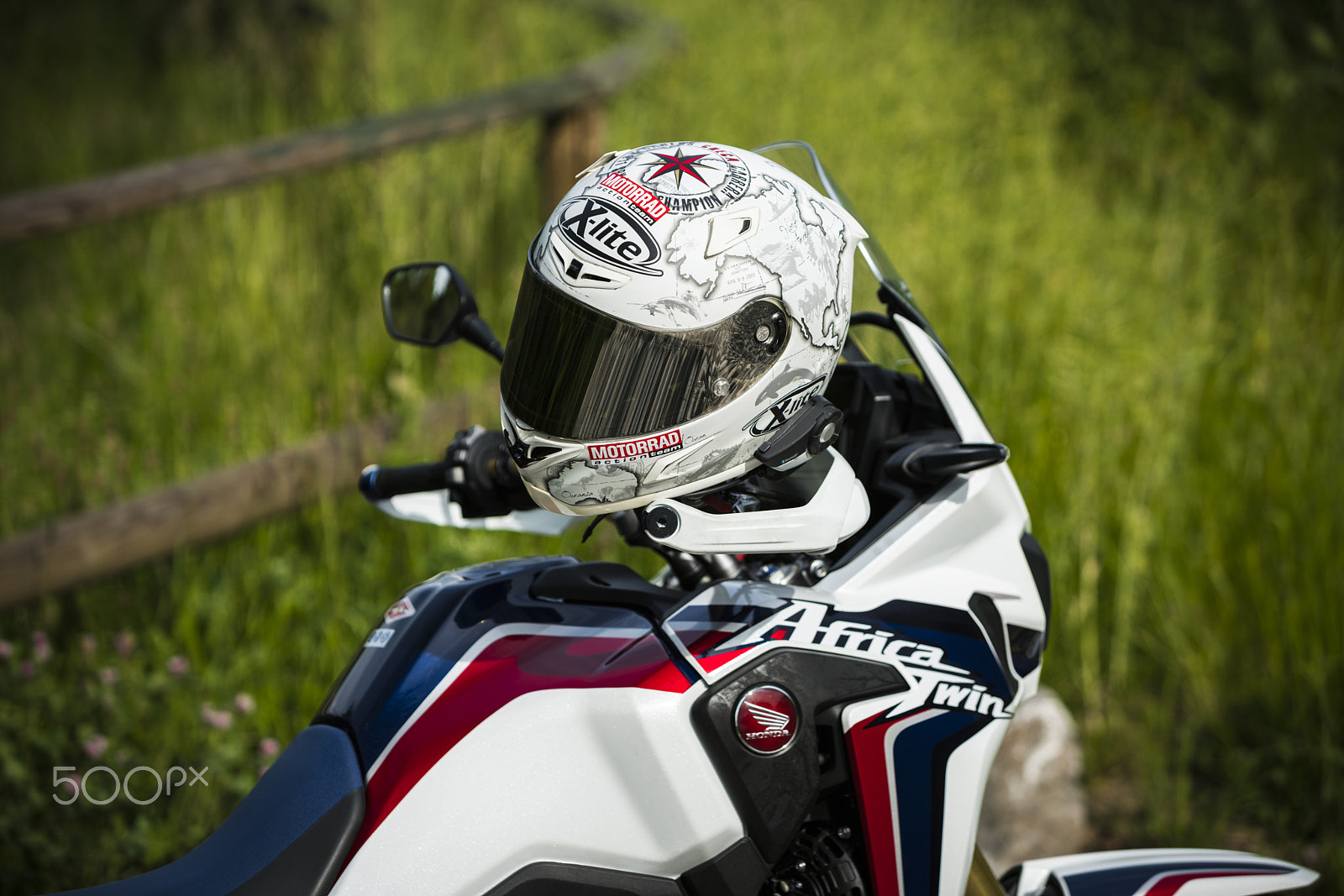 Sony a7R II + Canon EF 70-200mm F2.8L IS USM sample photo. Honda africa twin 2016 x-lite x-802 rr photography