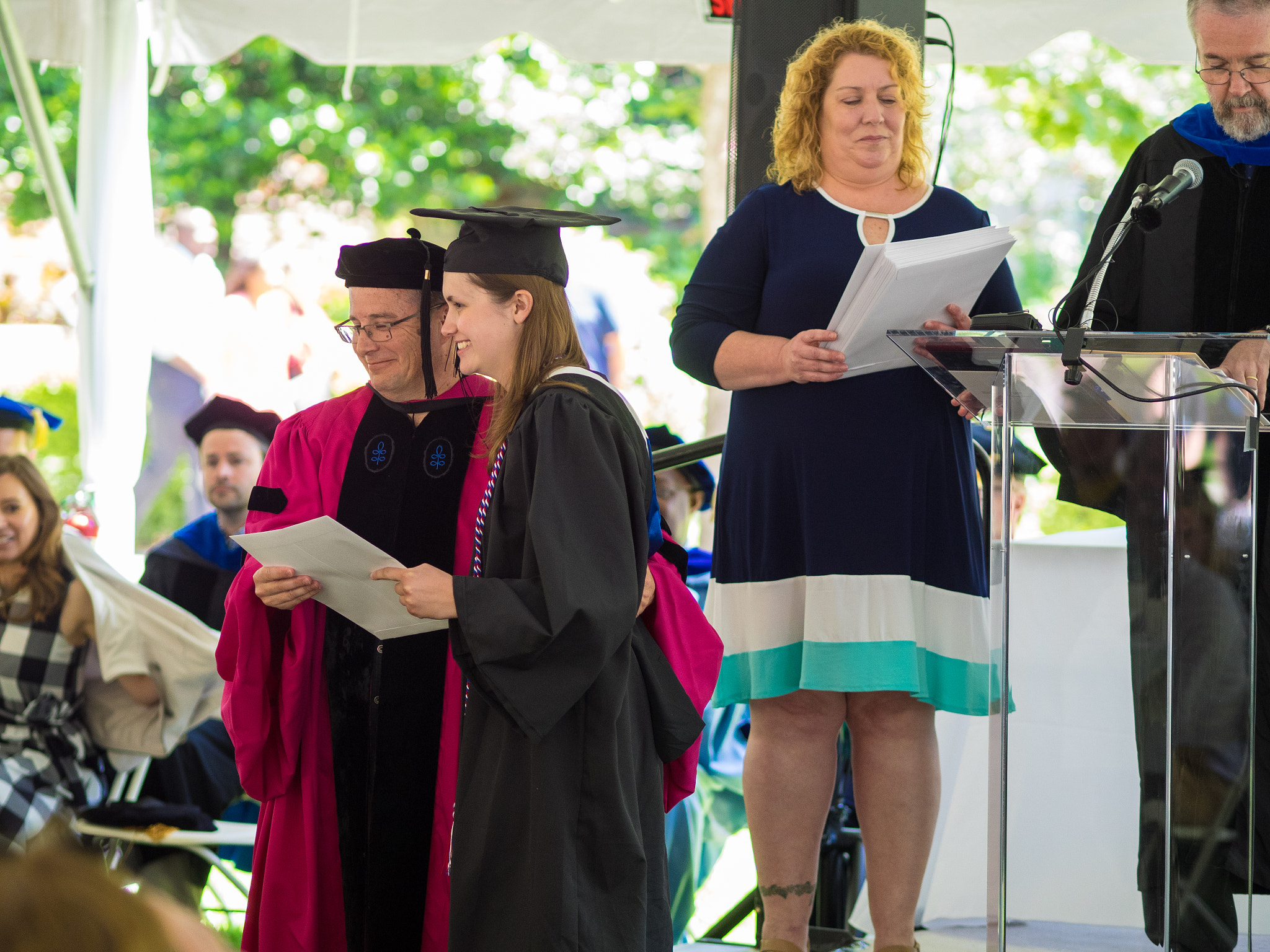 Olympus OM-D E-M1 + Olympus M.Zuiko Digital ED 75mm F1.8 sample photo. Duke political science graduation photography