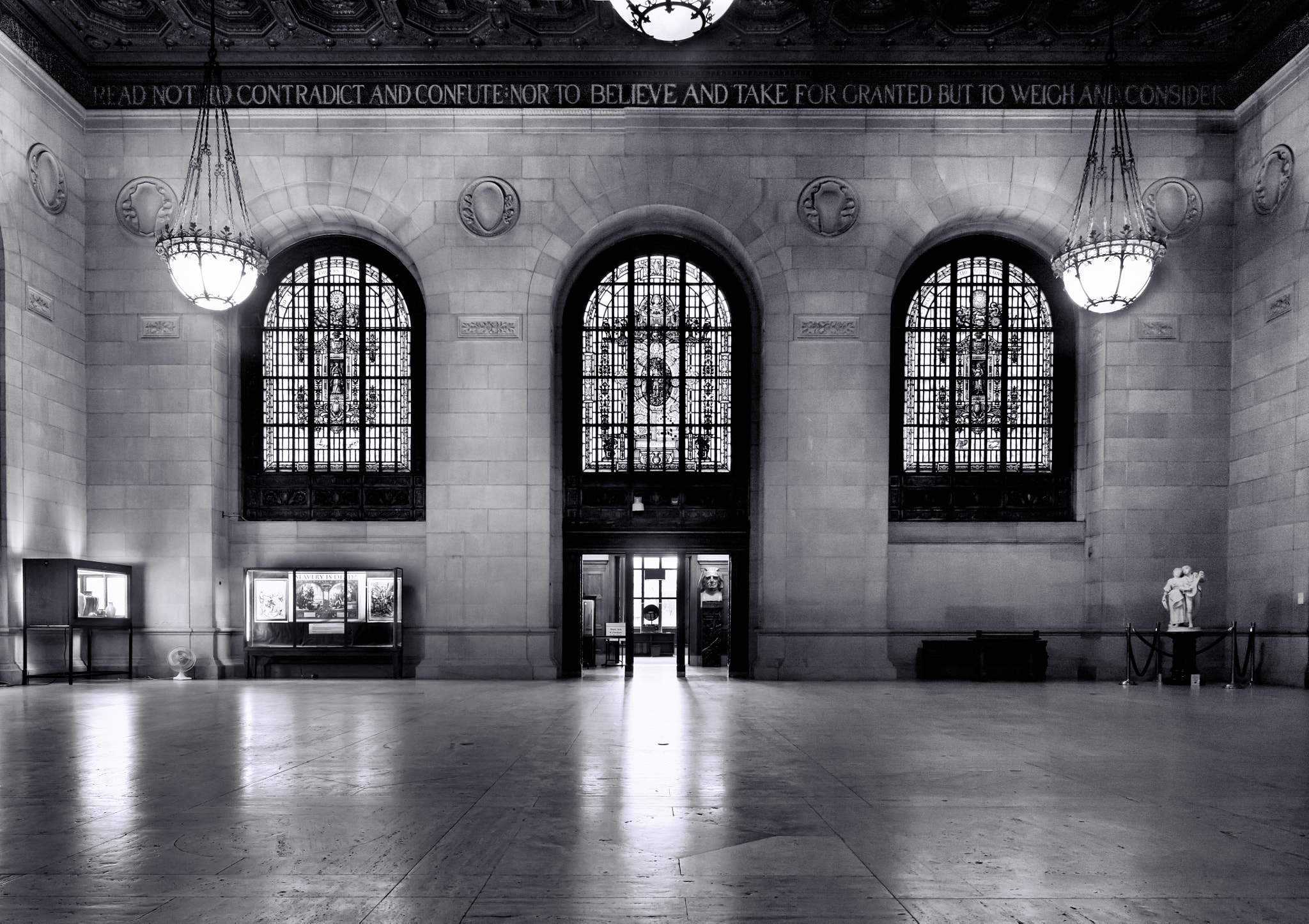 Sony SLT-A77 + Sigma 17-70mm F2.8-4.5 (D) sample photo. Detroit public library - strohm hall photography