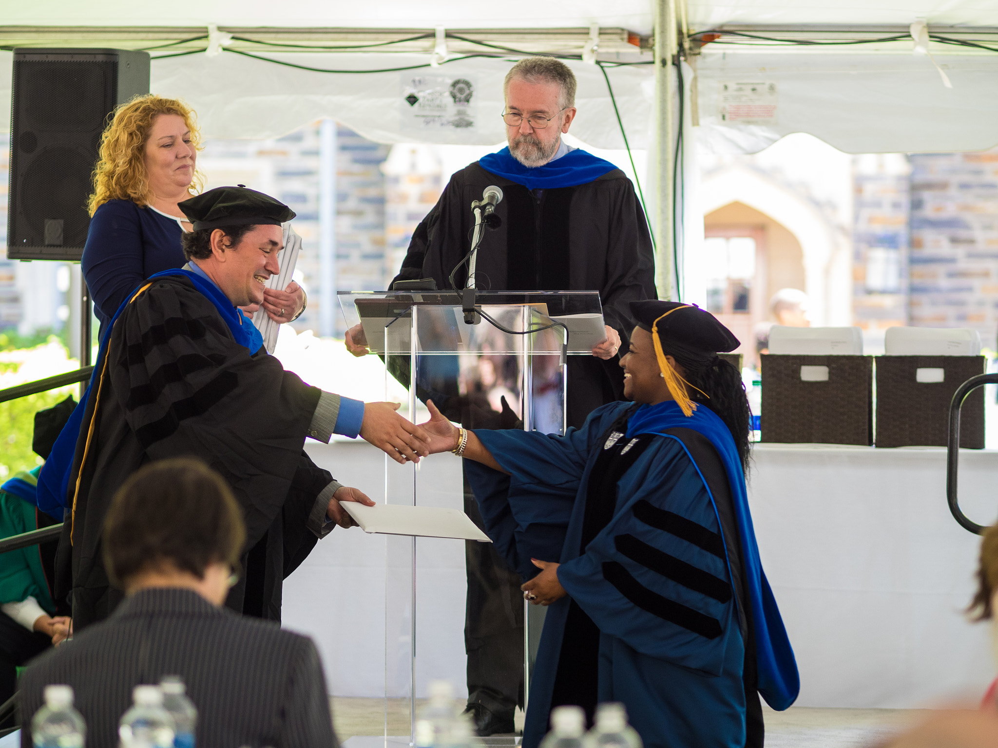 Olympus OM-D E-M1 + Olympus M.Zuiko Digital ED 75mm F1.8 sample photo. Duke political science graduation photography