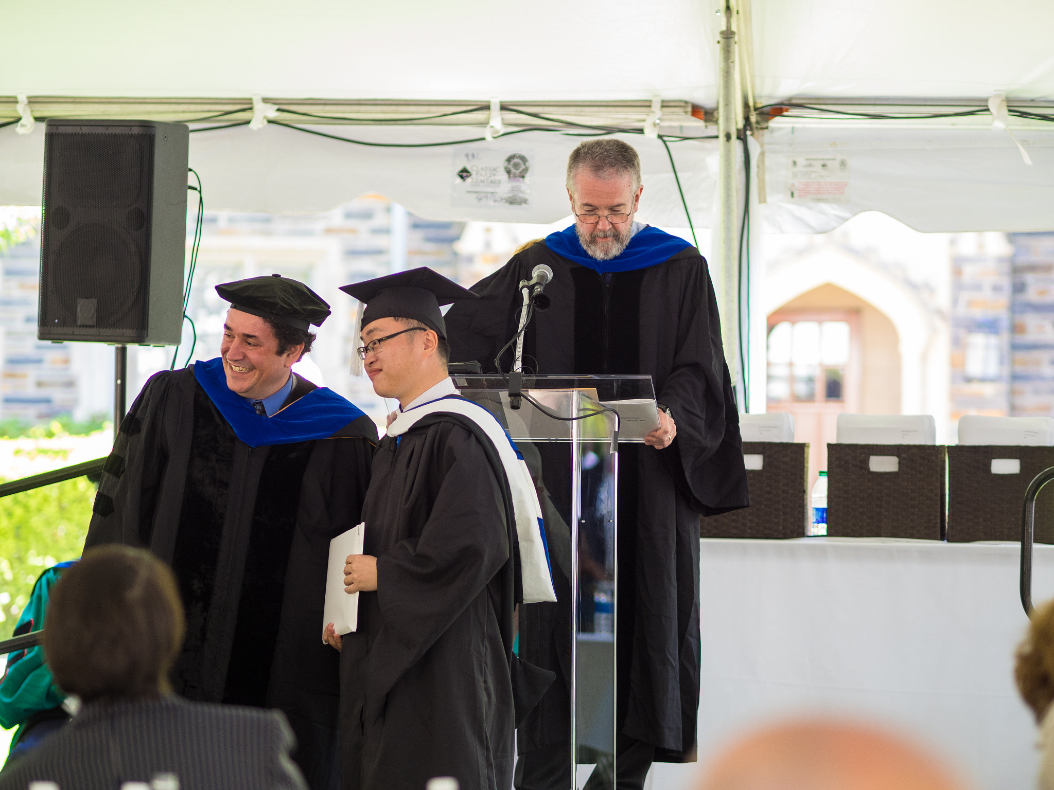 Olympus OM-D E-M1 + Olympus M.Zuiko Digital ED 75mm F1.8 sample photo. Duke political science graduation photography