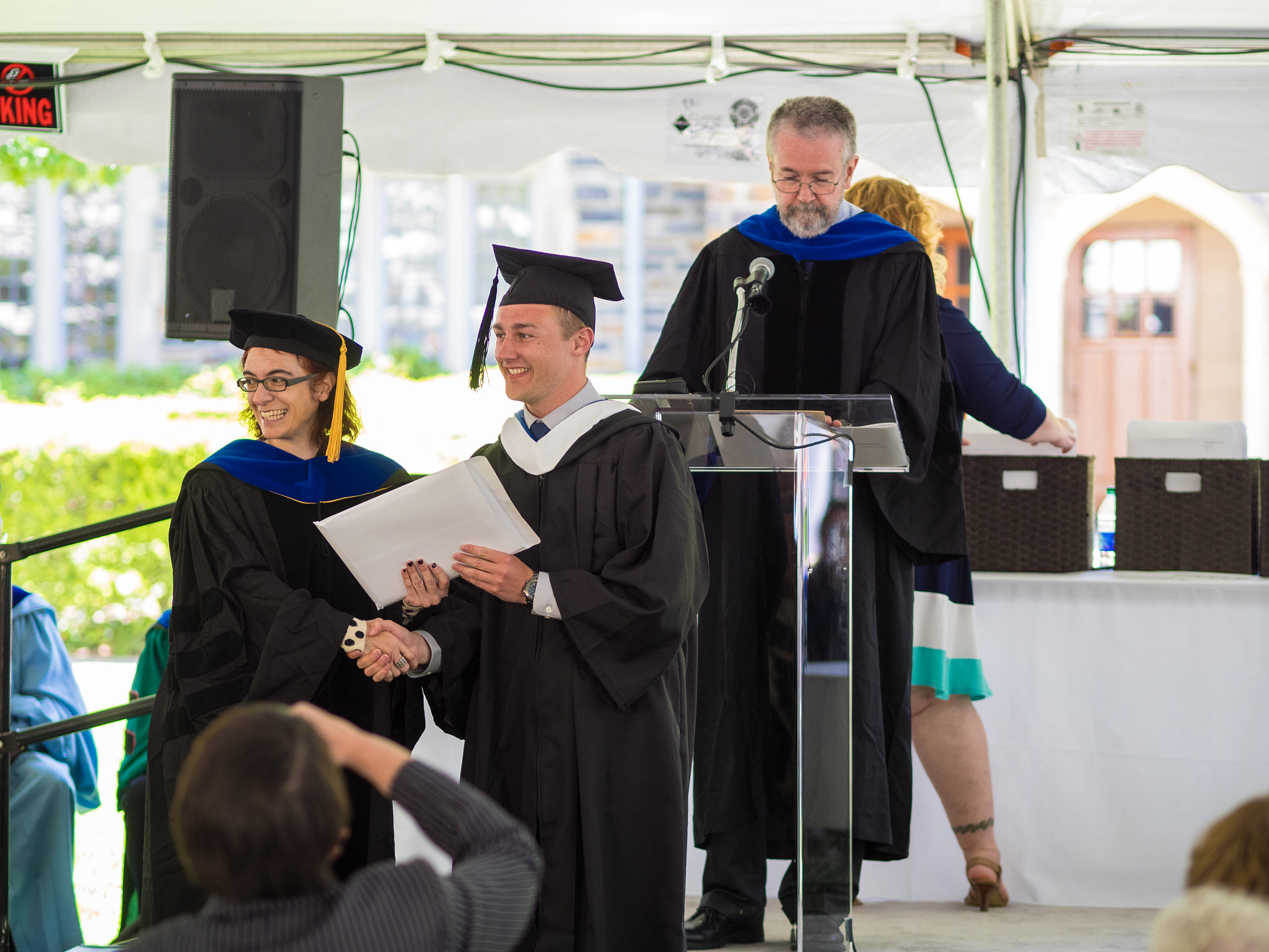 Olympus OM-D E-M1 + Olympus M.Zuiko Digital ED 75mm F1.8 sample photo. Duke political science graduation photography