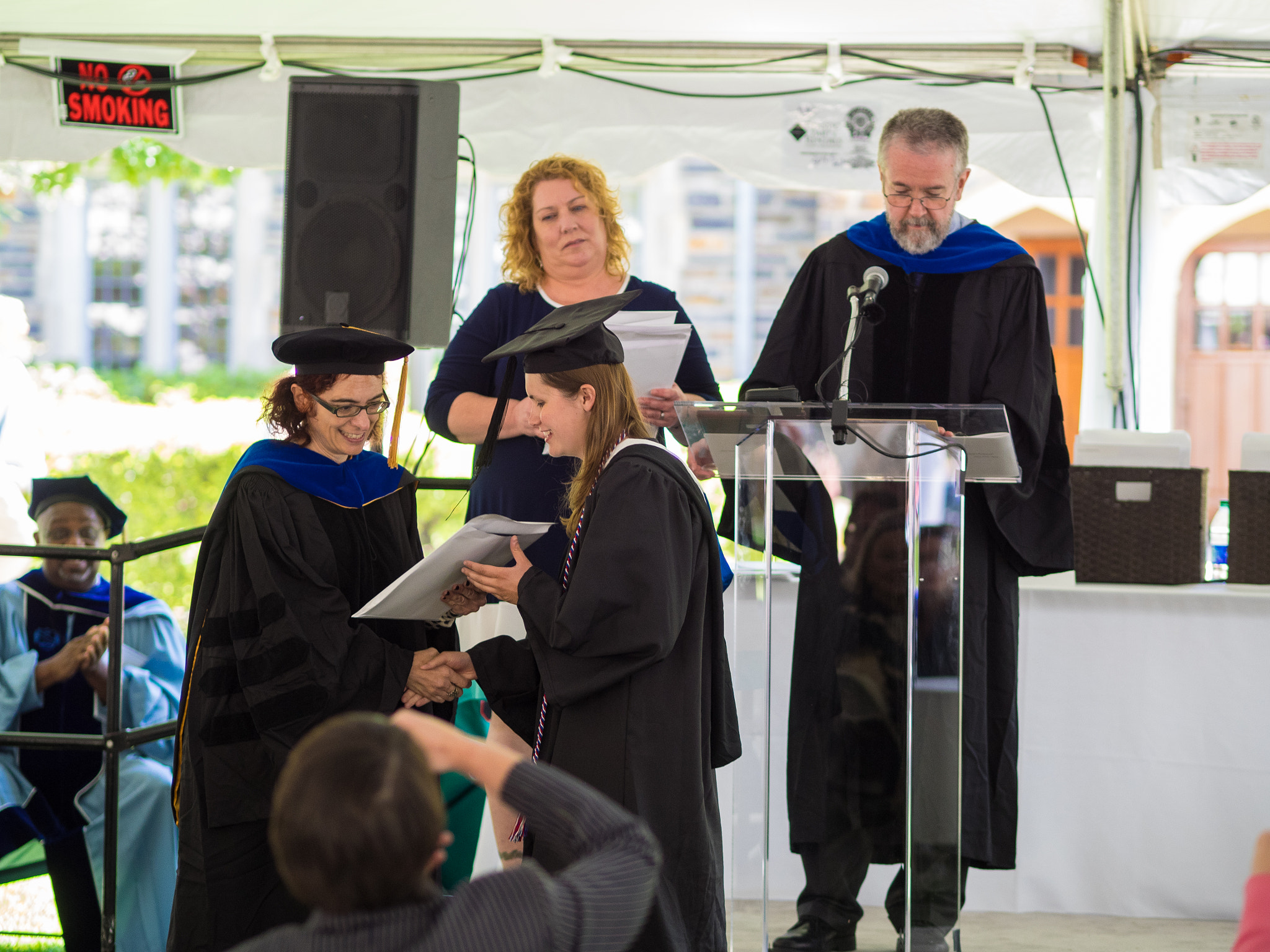 Olympus OM-D E-M1 + Olympus M.Zuiko Digital ED 75mm F1.8 sample photo. Duke political science graduation photography