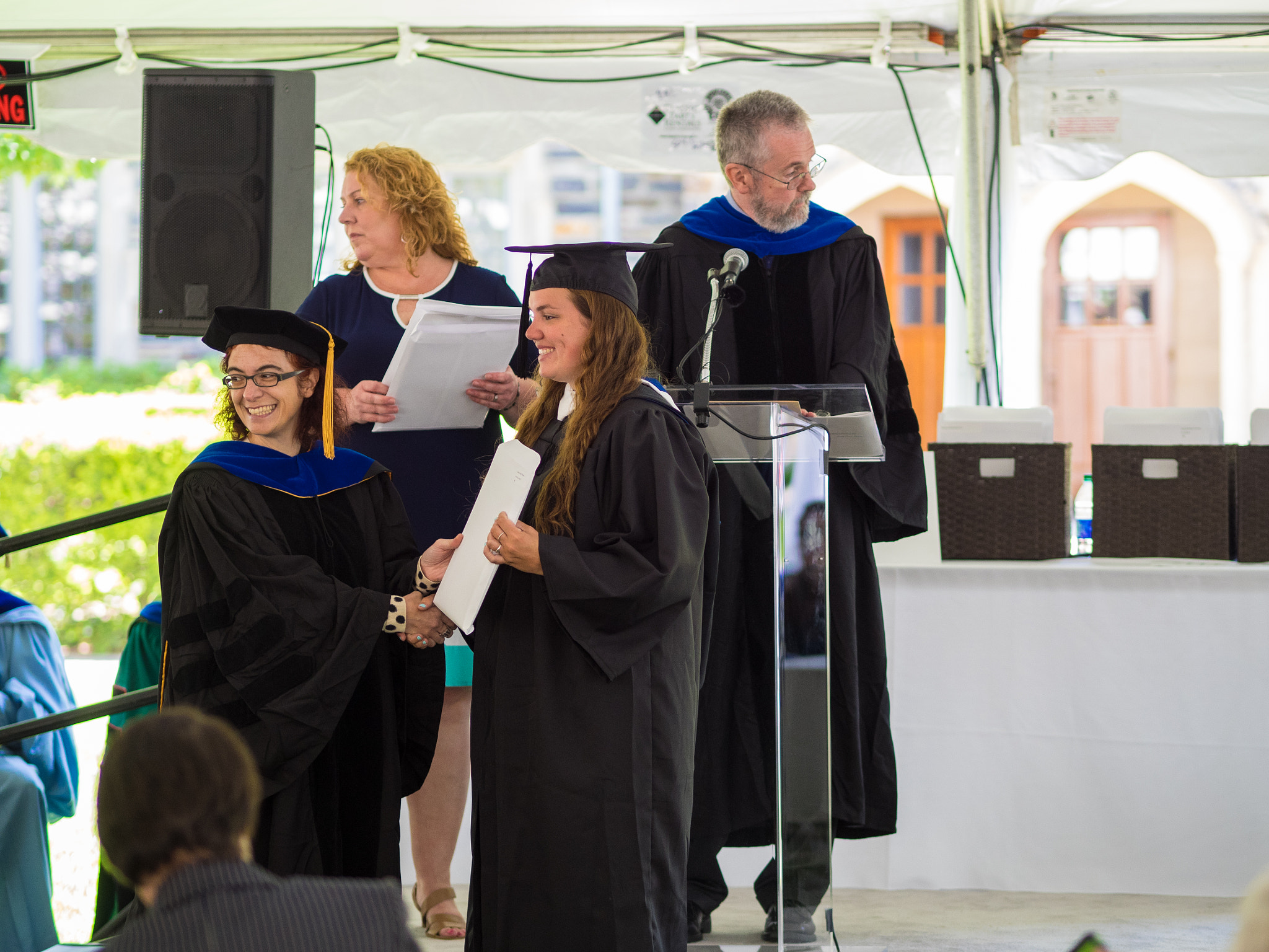 Olympus OM-D E-M1 + Olympus M.Zuiko Digital ED 75mm F1.8 sample photo. Duke political science graduation photography