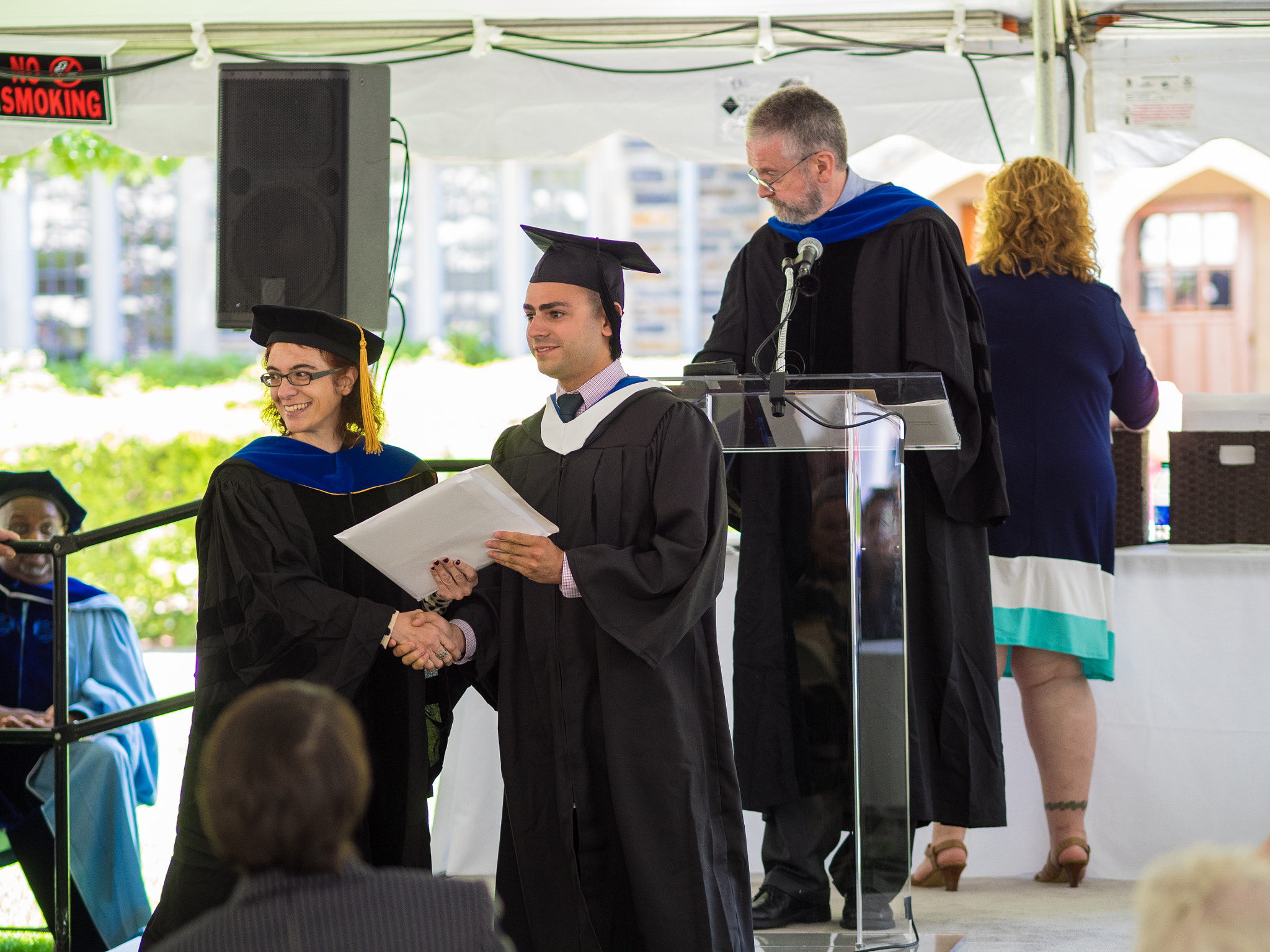 Olympus OM-D E-M1 + Olympus M.Zuiko Digital ED 75mm F1.8 sample photo. Duke political science graduation photography