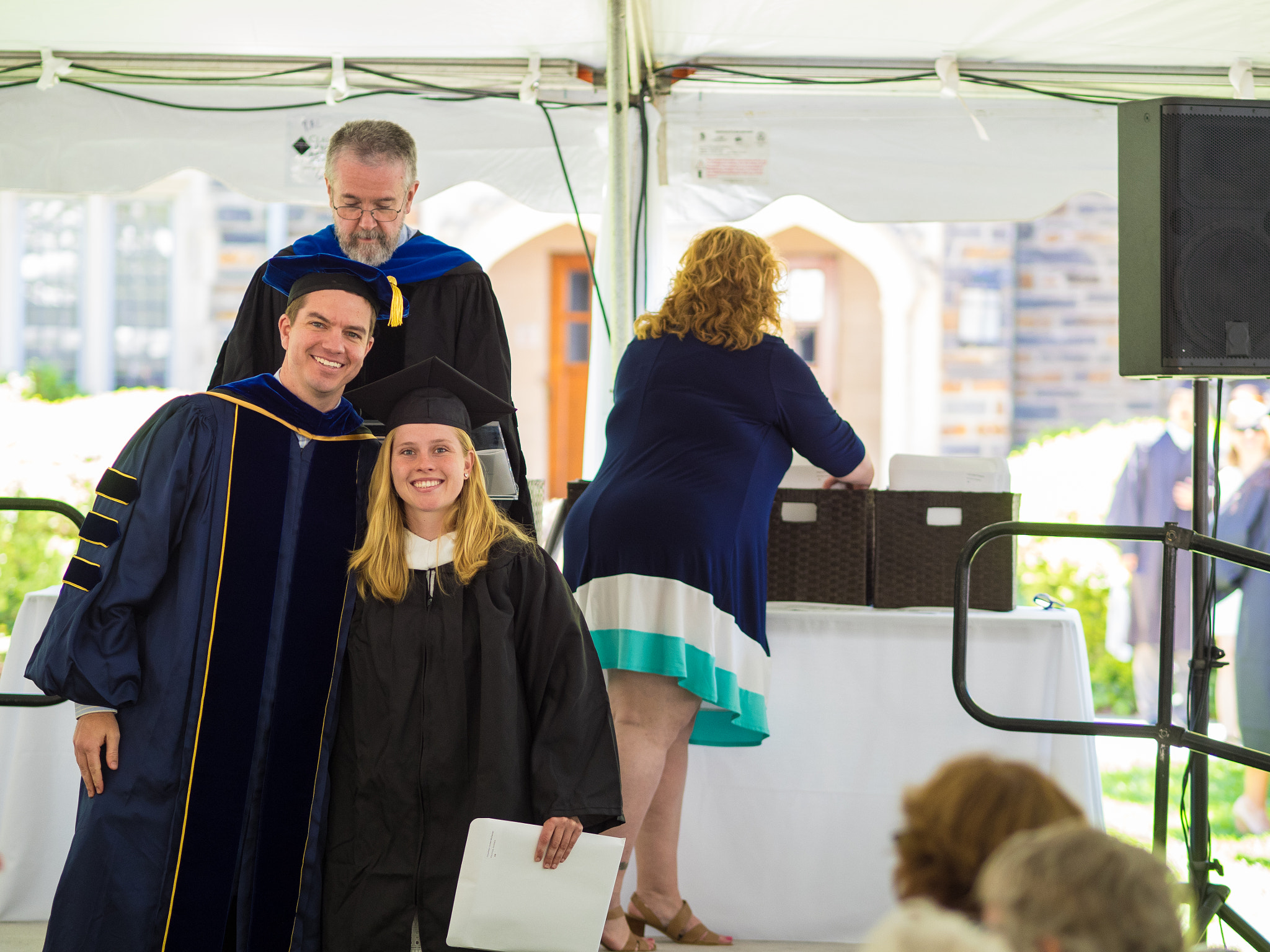 Olympus OM-D E-M1 + Olympus M.Zuiko Digital ED 75mm F1.8 sample photo. Duke political science graduation photography