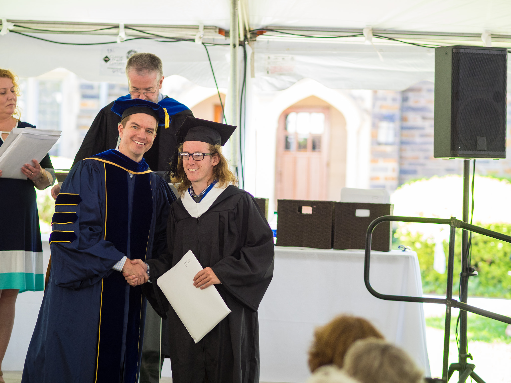 Olympus OM-D E-M1 + Olympus M.Zuiko Digital ED 75mm F1.8 sample photo. Duke political science graduation photography