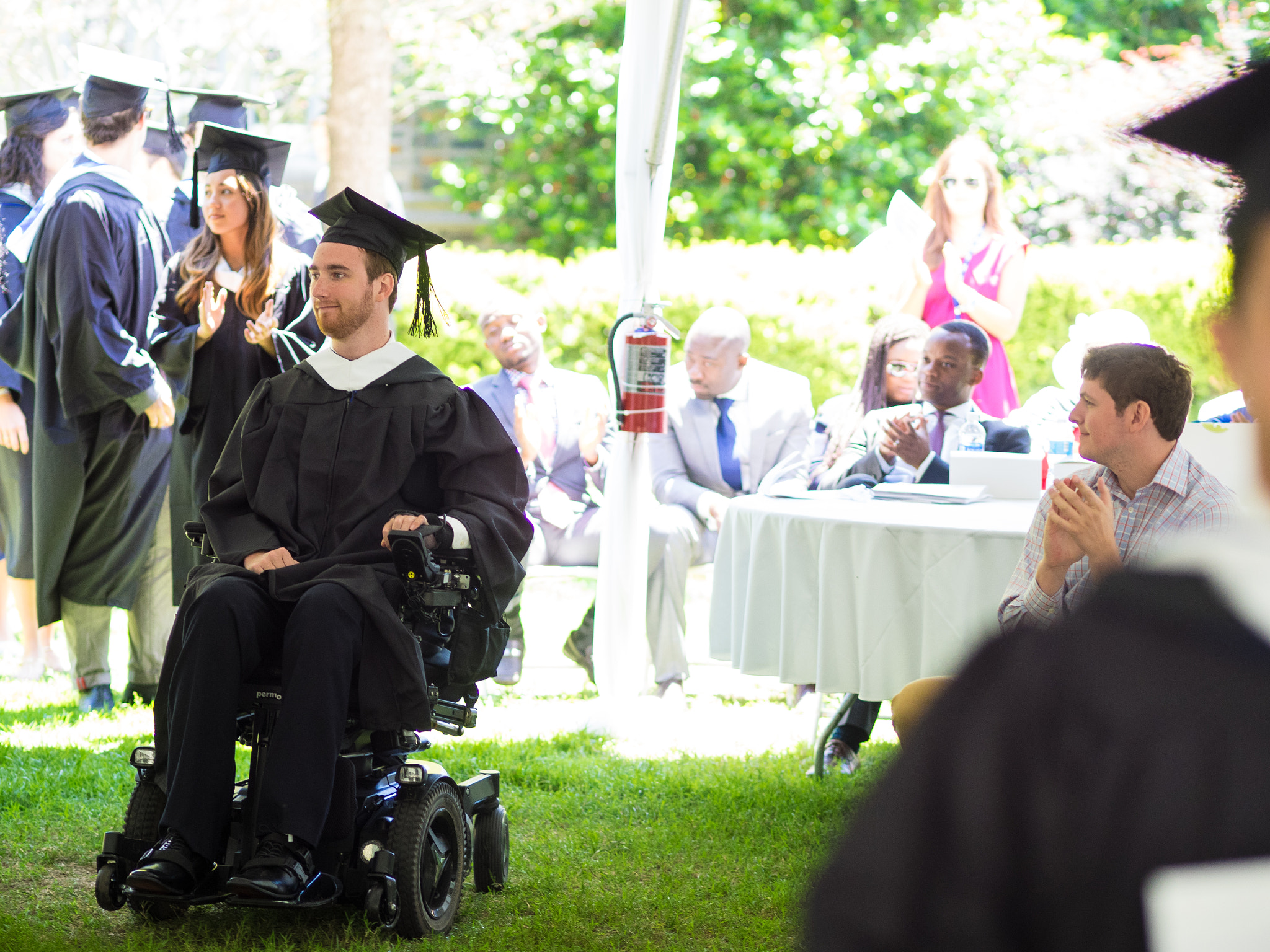 Olympus OM-D E-M1 + Olympus M.Zuiko Digital ED 75mm F1.8 sample photo. Duke political science graduation photography